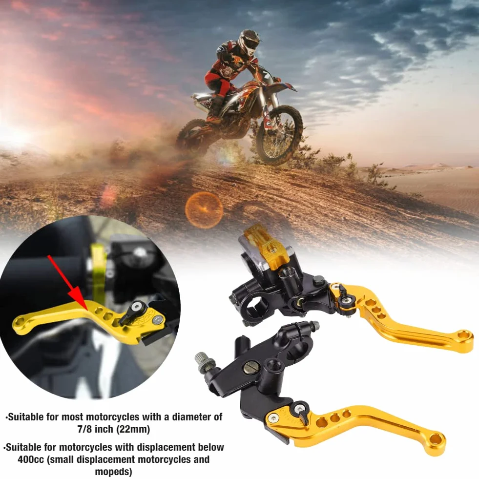 EBTOOLS para dźwigni sprzęgła hamulca uniwersalny cylinder główny 7/8" (22mm) motocyklowy