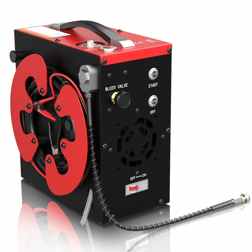 GX PUMP CS3 Sprężarka powietrza PCP, kompresor pcp, automatyczne wyłączanie, bez oleju, wbudowany filtr separatora wody i oleju, 4500 Psi /30Mpa
