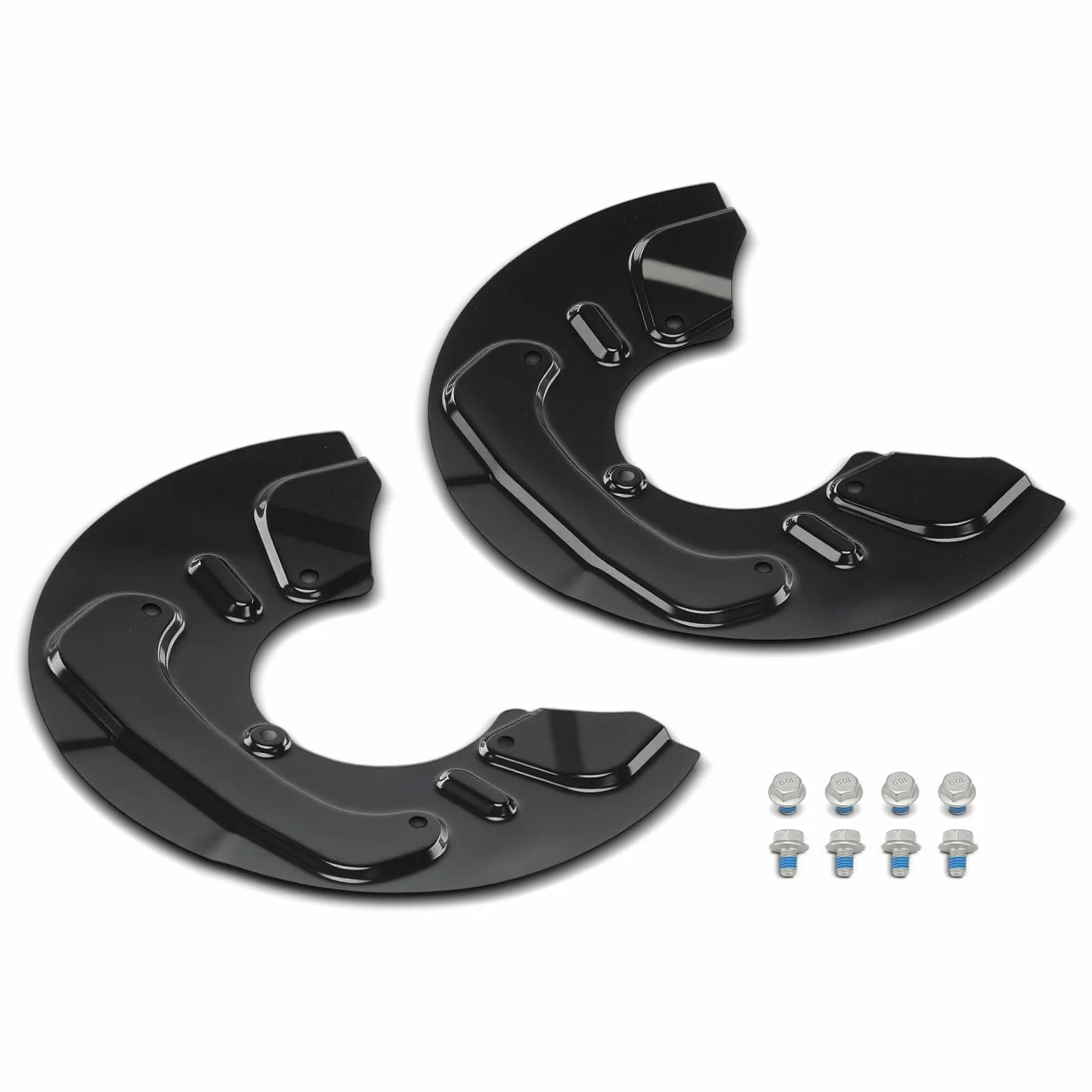 Frankberg Blacha kotwiąca, błotnik kompatybilny z ML350 2007-2011, Brake Dust Shield, Black Front Left and Right 2 szt., zamiennik # A1644210320