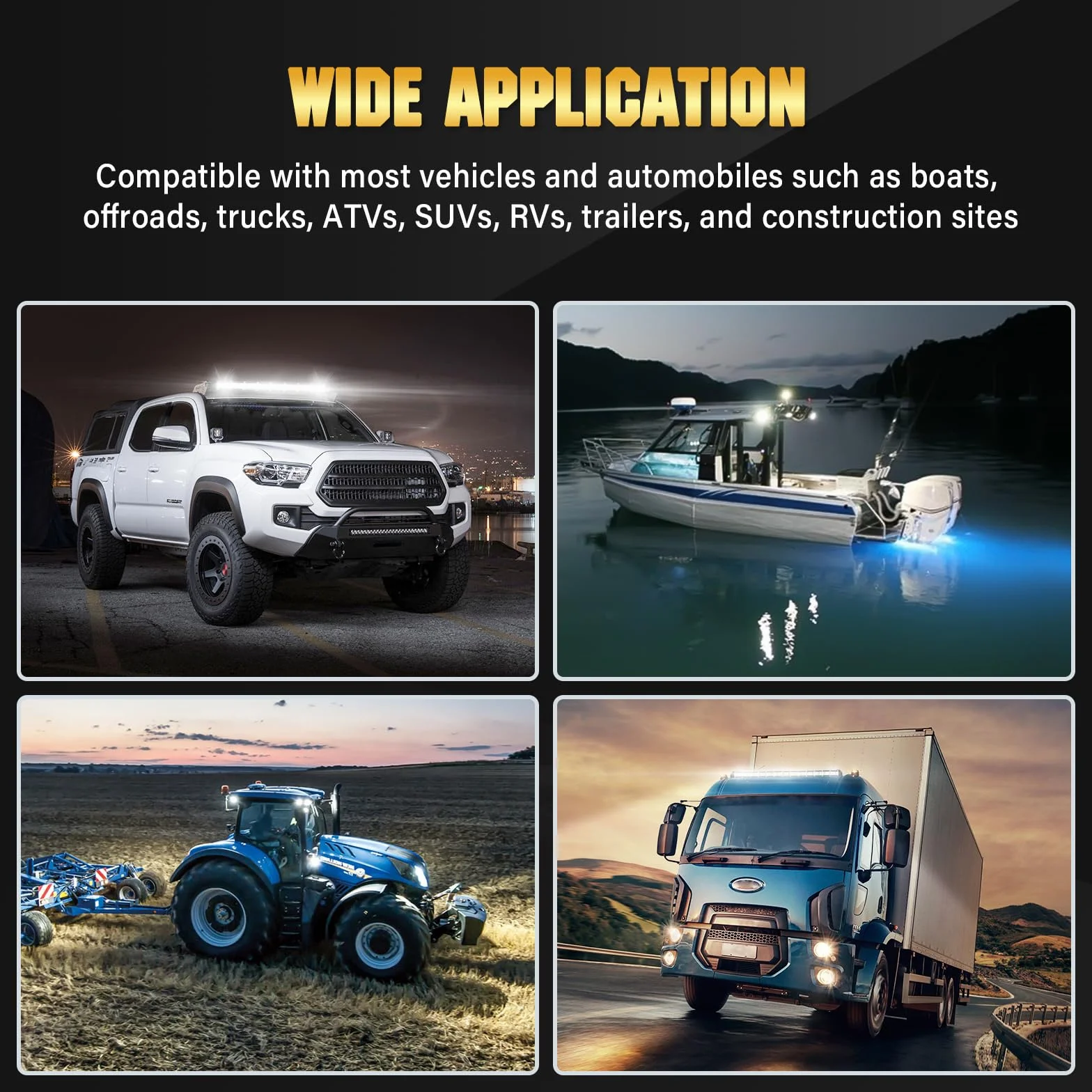 PICAA 13 cali 60W wąski pasek świetlny LED wiązka punktowa przeciwmgielna lampa do jazdy ciężarówek SUV ATV UTV