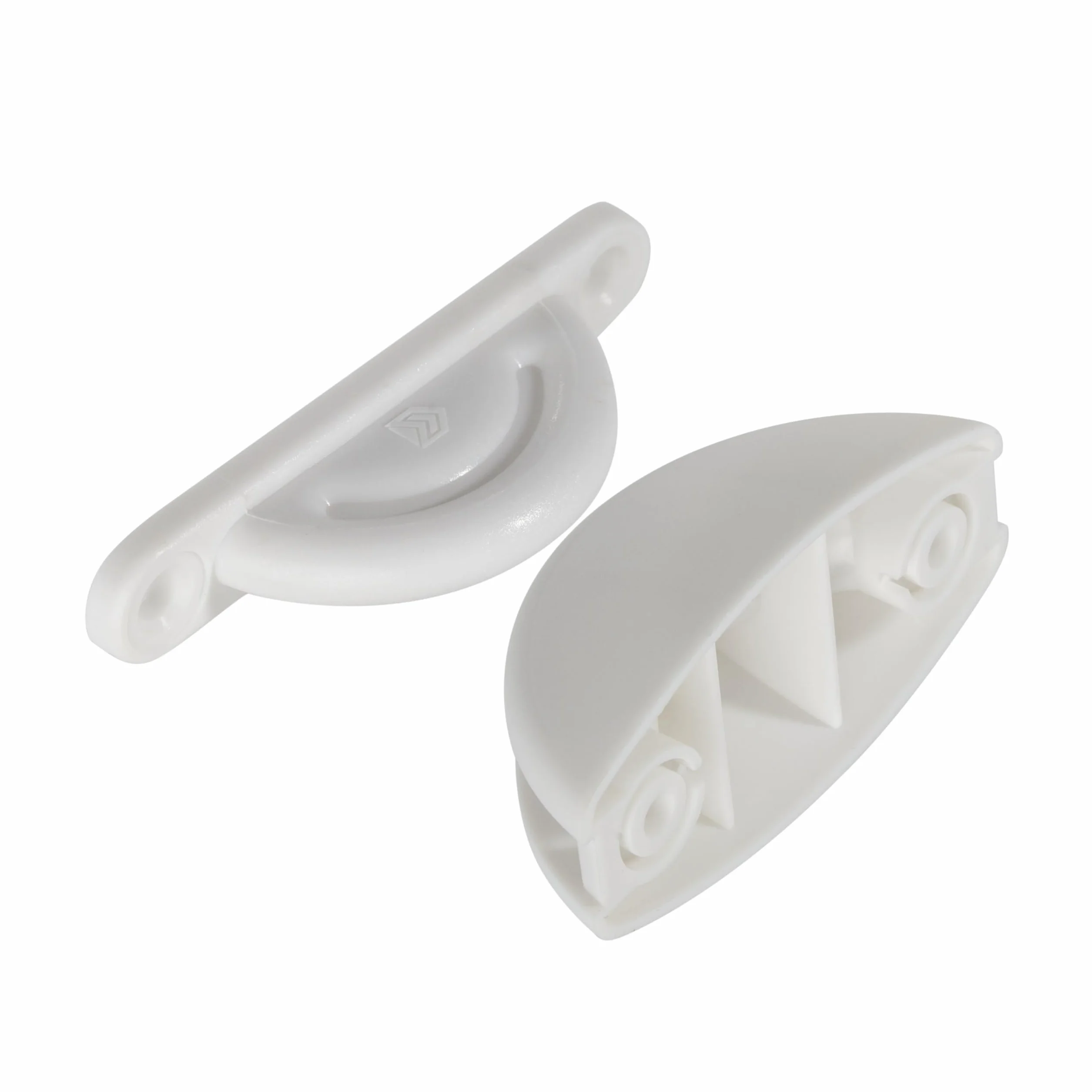 Blokada drzwi do przyczep kempingowych, 1 sztuka, biały, do przykręcania, z odstępem między otworami 46 mm i 63 mm, zamek do drzwi do przechowywania, do kampera, uchwyt na drzwi, do kampera