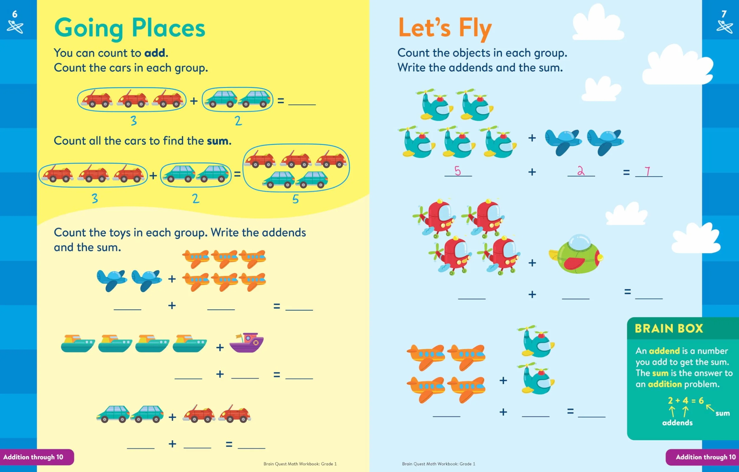Brain Quest Math Workbook: 1st Grade