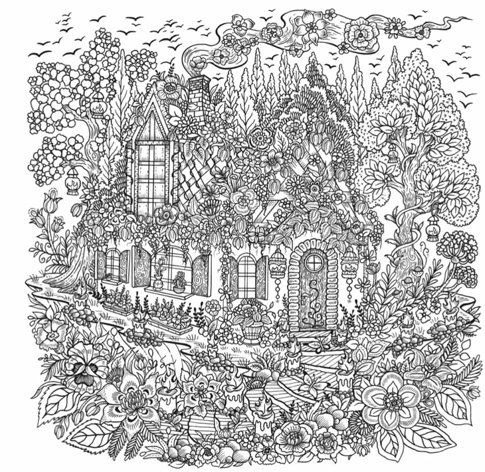 Flower Fantasy: A Colouring Journey Through Fantastic Florals