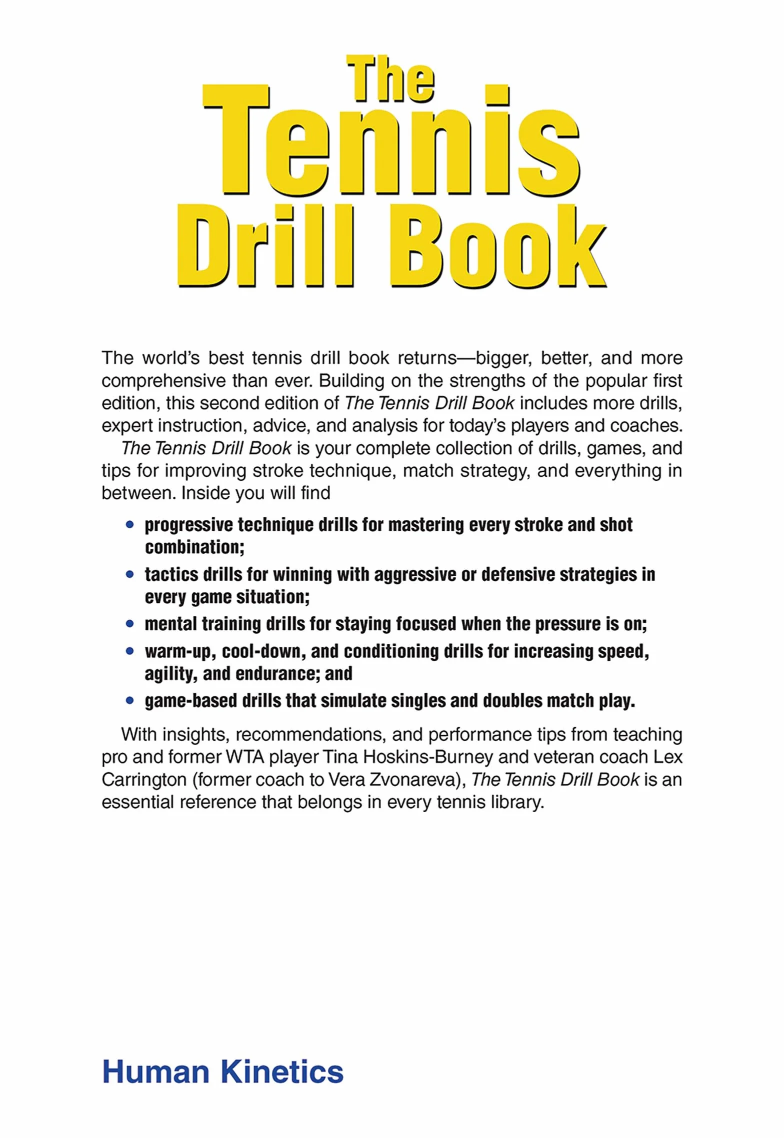 The Tennis Drill Book