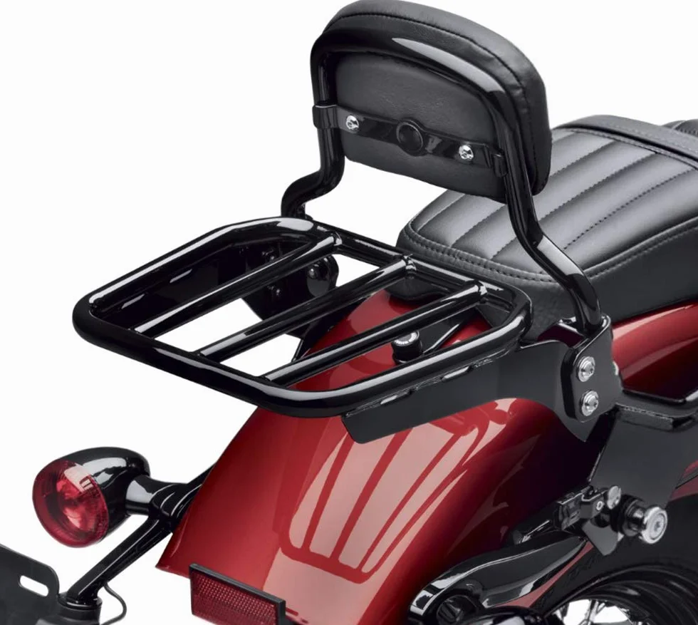 SMT Sportowy bagażnik Holdfast pionowy czarny kompatybilny z 18-20 Softail Slim Street Bob Heritage Deluxe