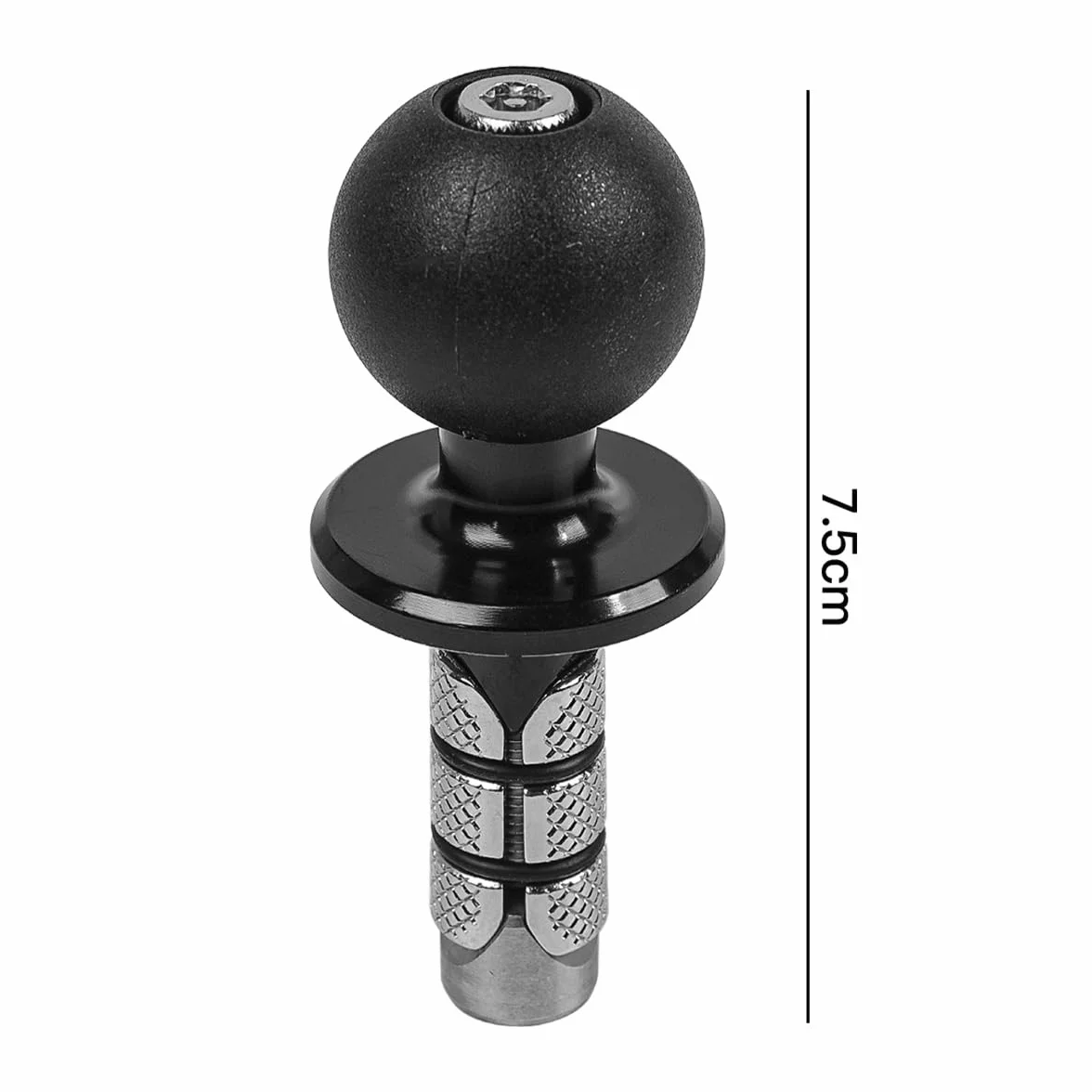 Namvo Metalowy uchwyt na trzpień motocyklowy Fo-Rk z 1-calową kulką TPU odpowiedni do otworów na łodygi o średnicach od 12 mm do 25,4 mm kompatybilny z mocowaniem RAM B rozmiar 2.5 cm kulkowe podwójne