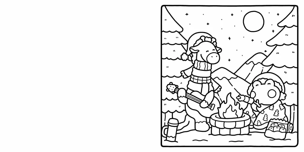 Dulce Navidad: Un mundo adorable para colorear y relajarse