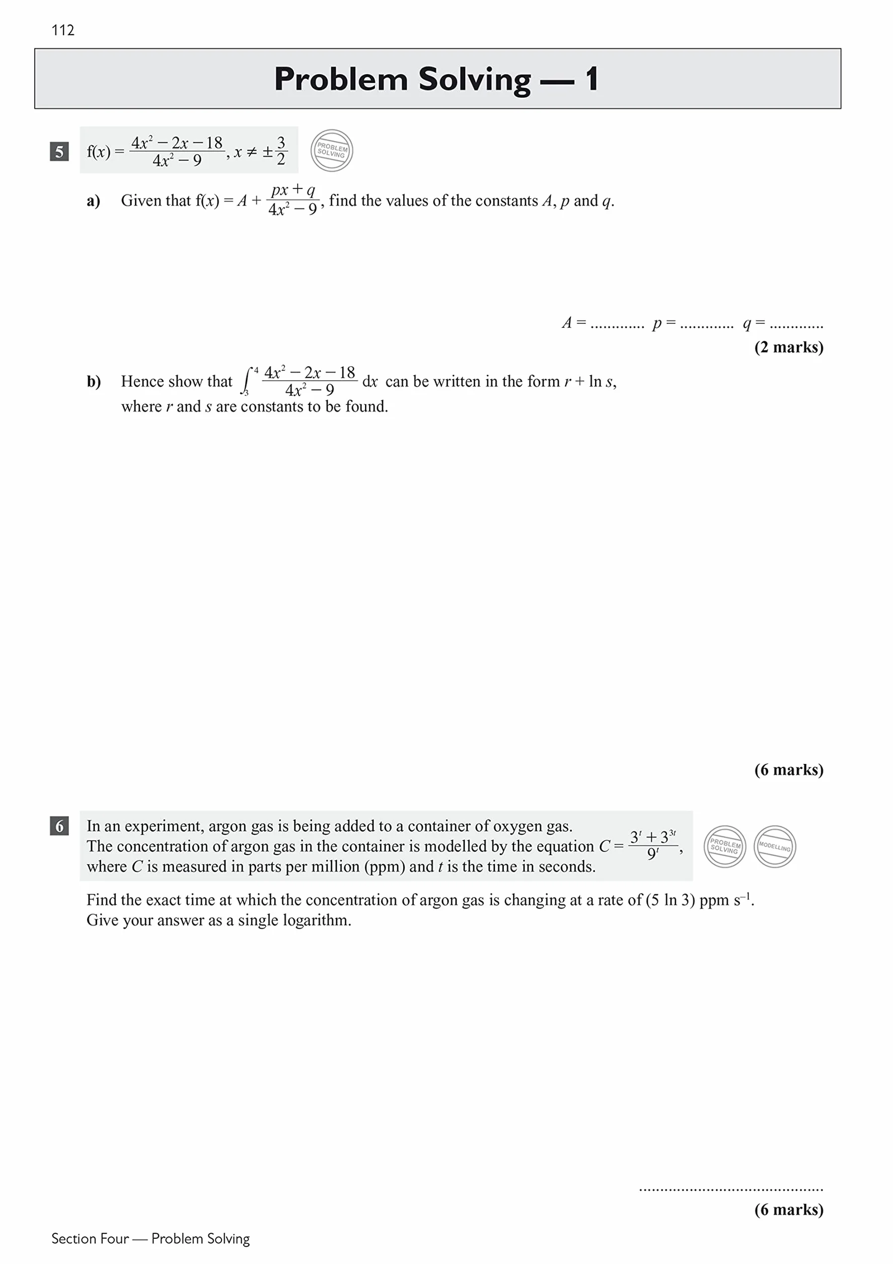 A-Level Maths Edexcel Exam Practice Workbook (includes Answers)