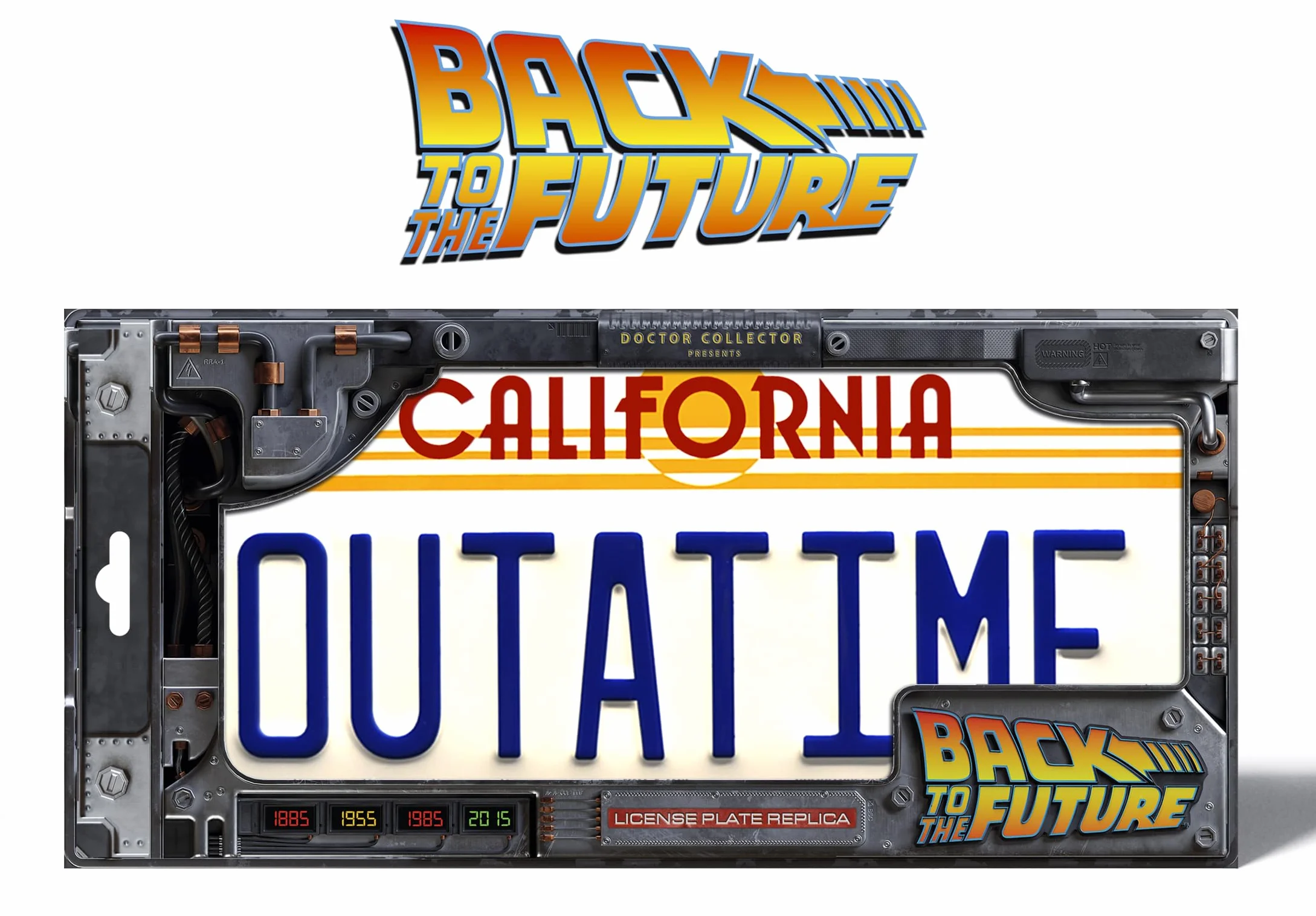 Doctor Collector Collectable Outatime Back to The Future Replika tablicy rejestracyjnej