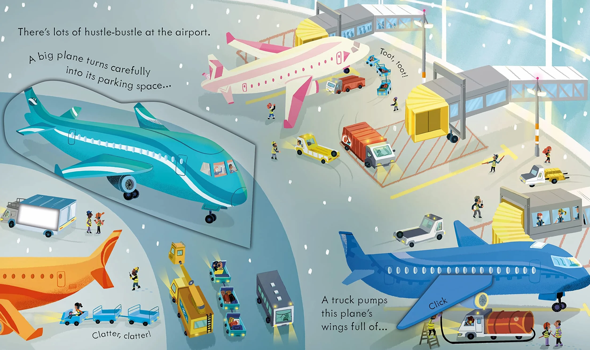 Peep Inside How a Plane Works (Board book)