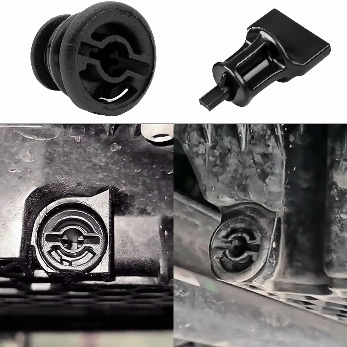 6 sztuk korków spustowych oleju, 06l103801, plastikowy korek oleju kompatybilny z klasą A A1 A3 A4 A5 A6 A7 Q3 Q5 S3 TT, kompatybilny z VW, Audi plastikowy korek oleju