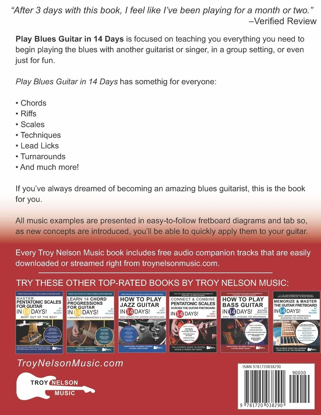 PLAY BLUES GUITAR IN 14 DAYS: Daily Lessons for Learning Blues Rhythm and Lead Guitar in Just Two Weeks!: 1