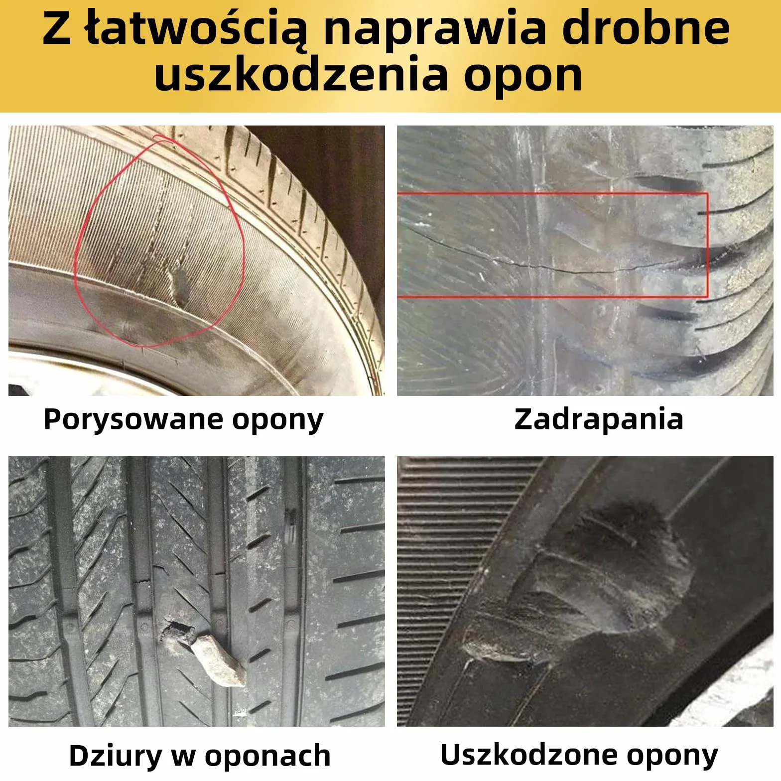 LOCBONDSO Klej do opon gumowy czarny wodoodporny szybka naprawa 50g