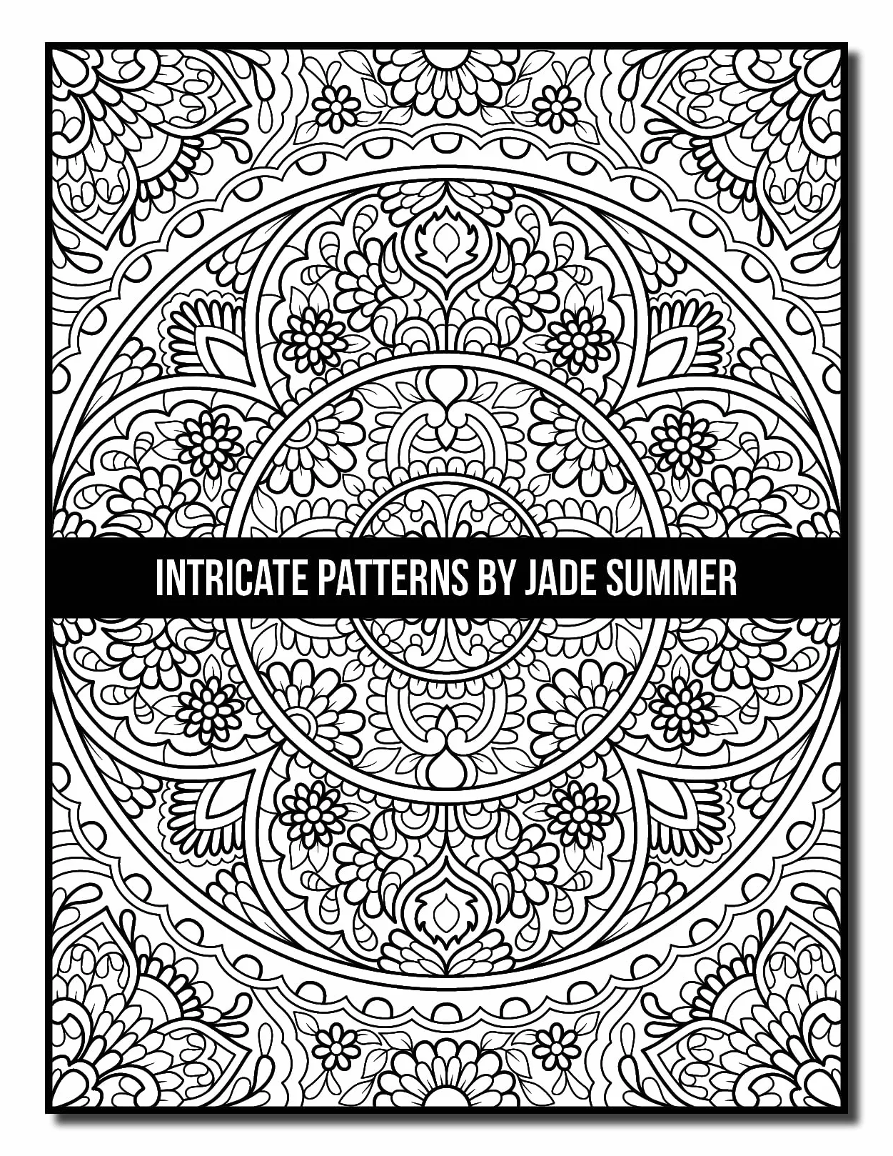 Intricate Patterns: An Adult Coloring Book with 50 Detailed Pattern Designs for Relaxation and Stress Relief