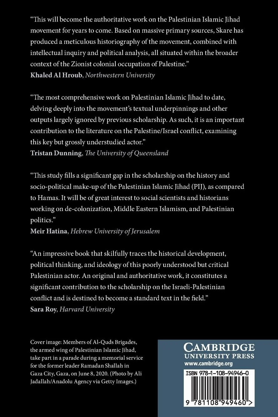 A History of Palestinian Islamic Jihad: Faith, Awareness, and Revolution in the Middle East