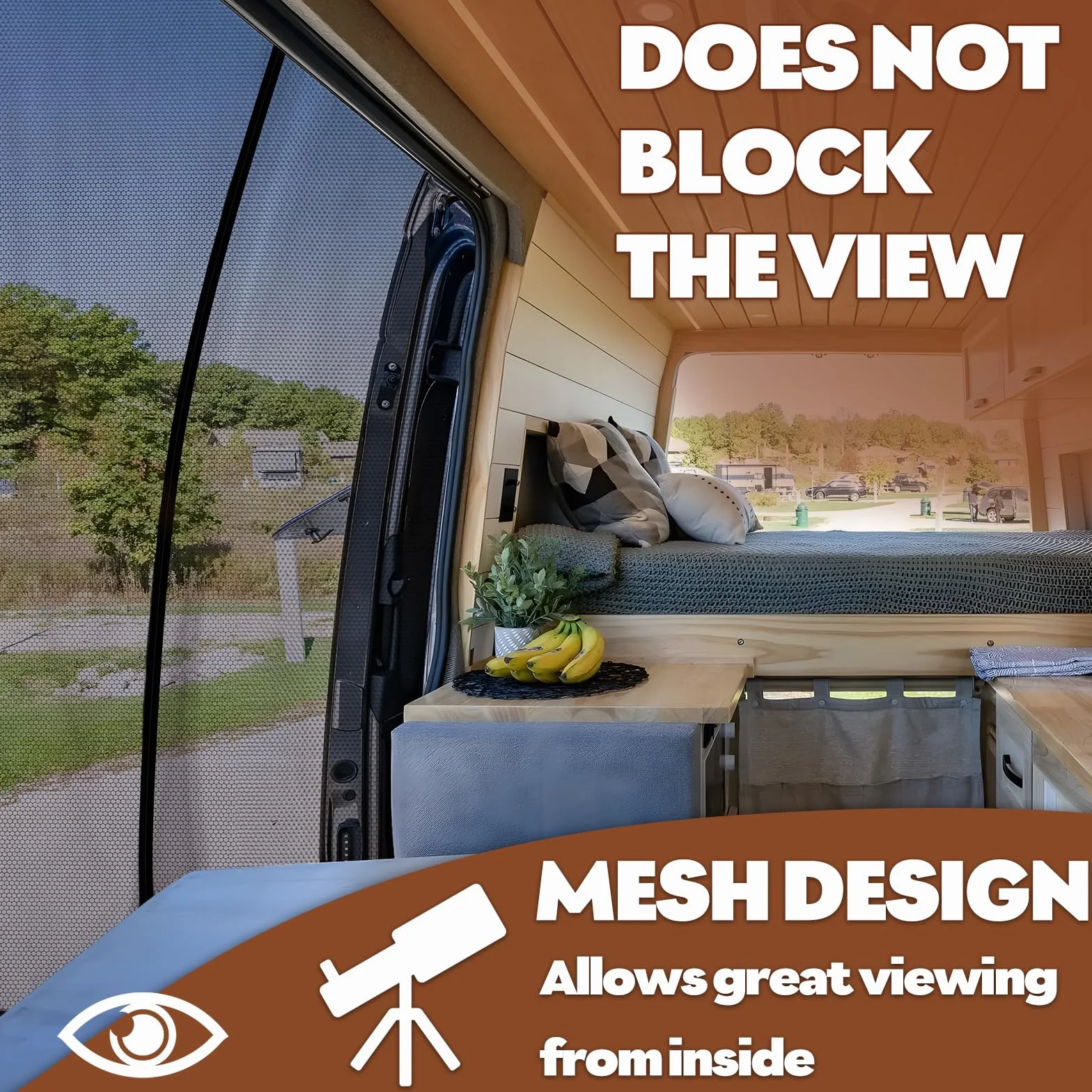 ZATOOTO Moskitiera magnetyczna do VW T5 T6 ochrona przed owadami siatka zacieniająca drzwi boczne