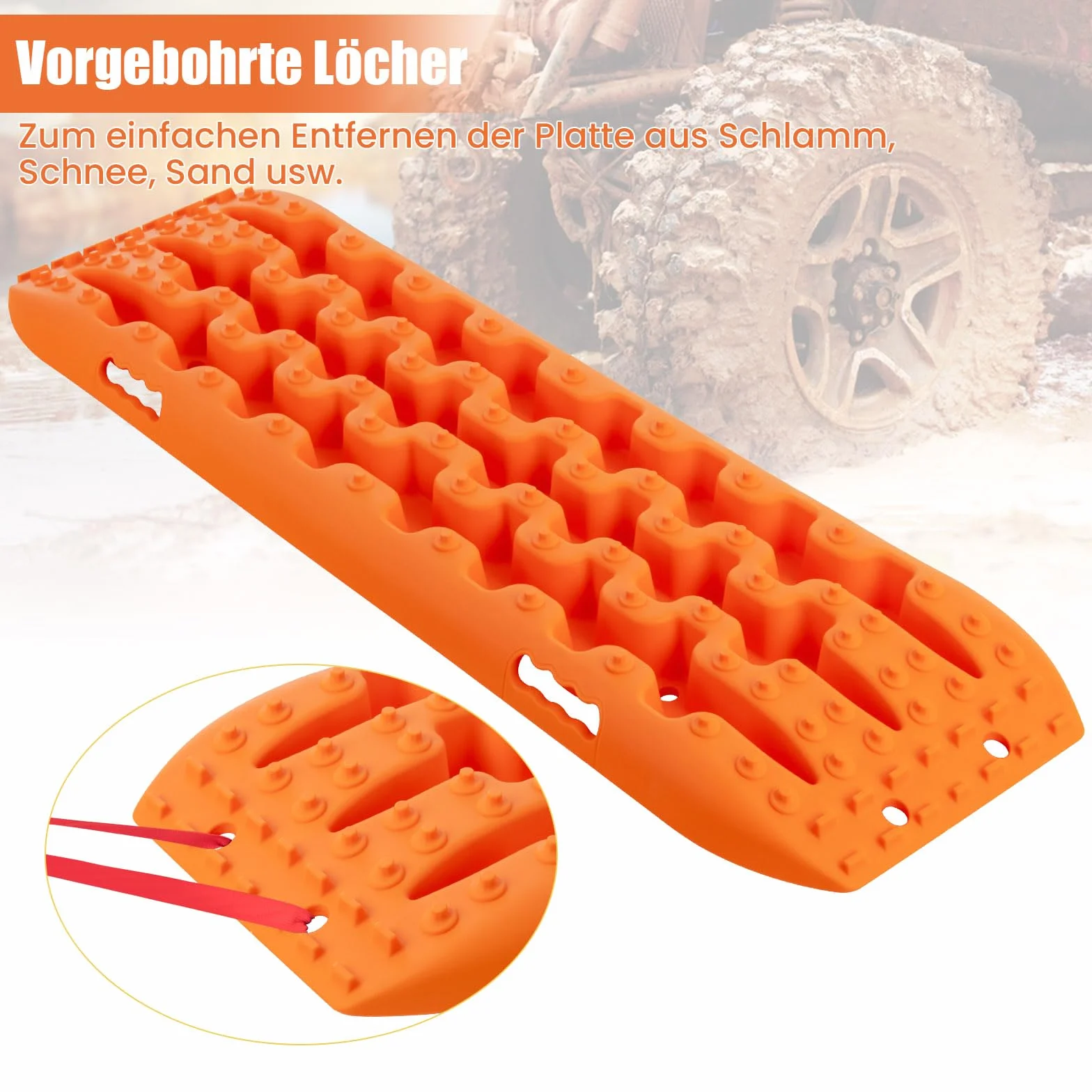 COSTWAY 2 sztuki maty trakcyjne 10T drabinka do opon offroad piasek błoto śnieg