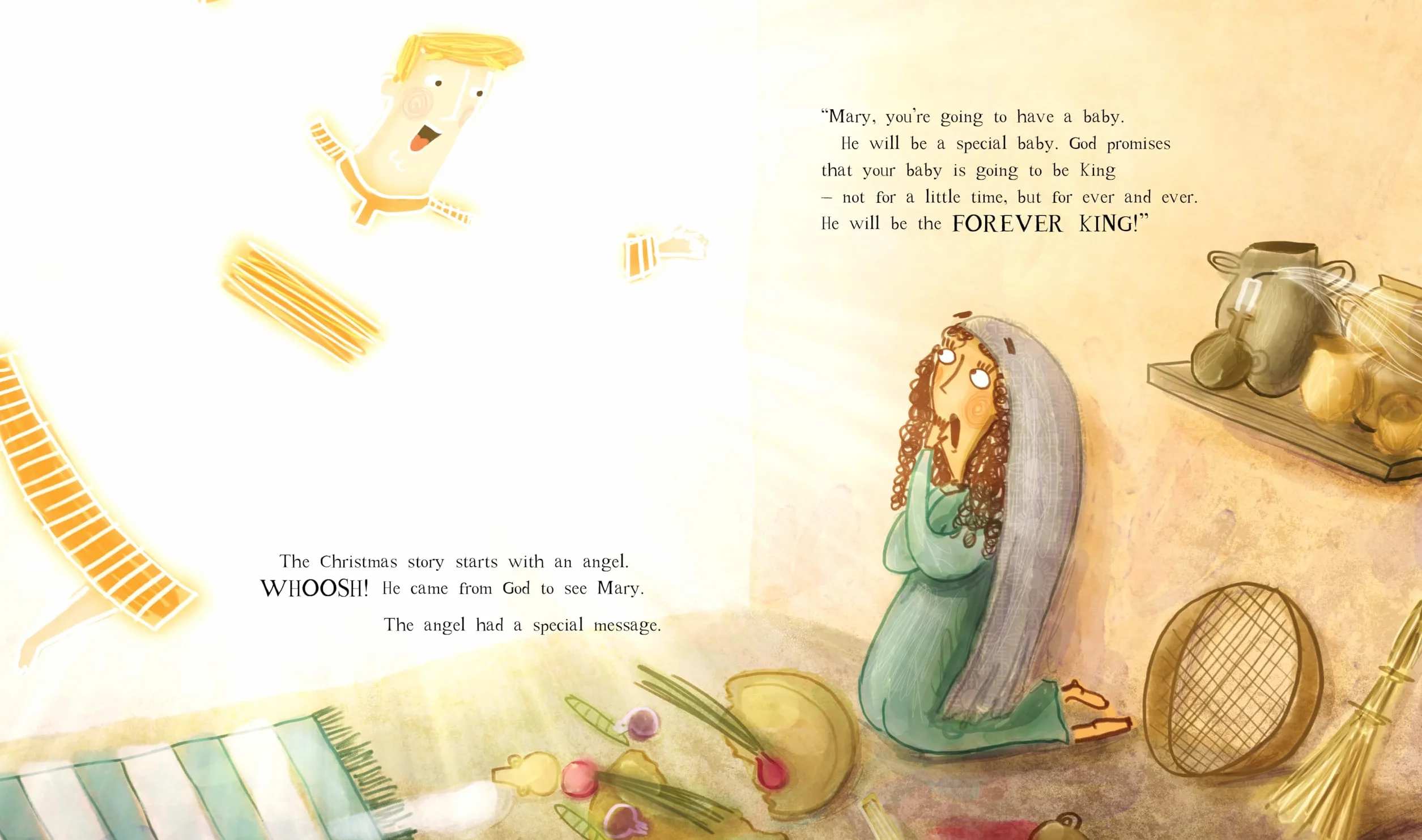 The Christmas Promise Storybook: A True Story from the Bible about God's Forever King