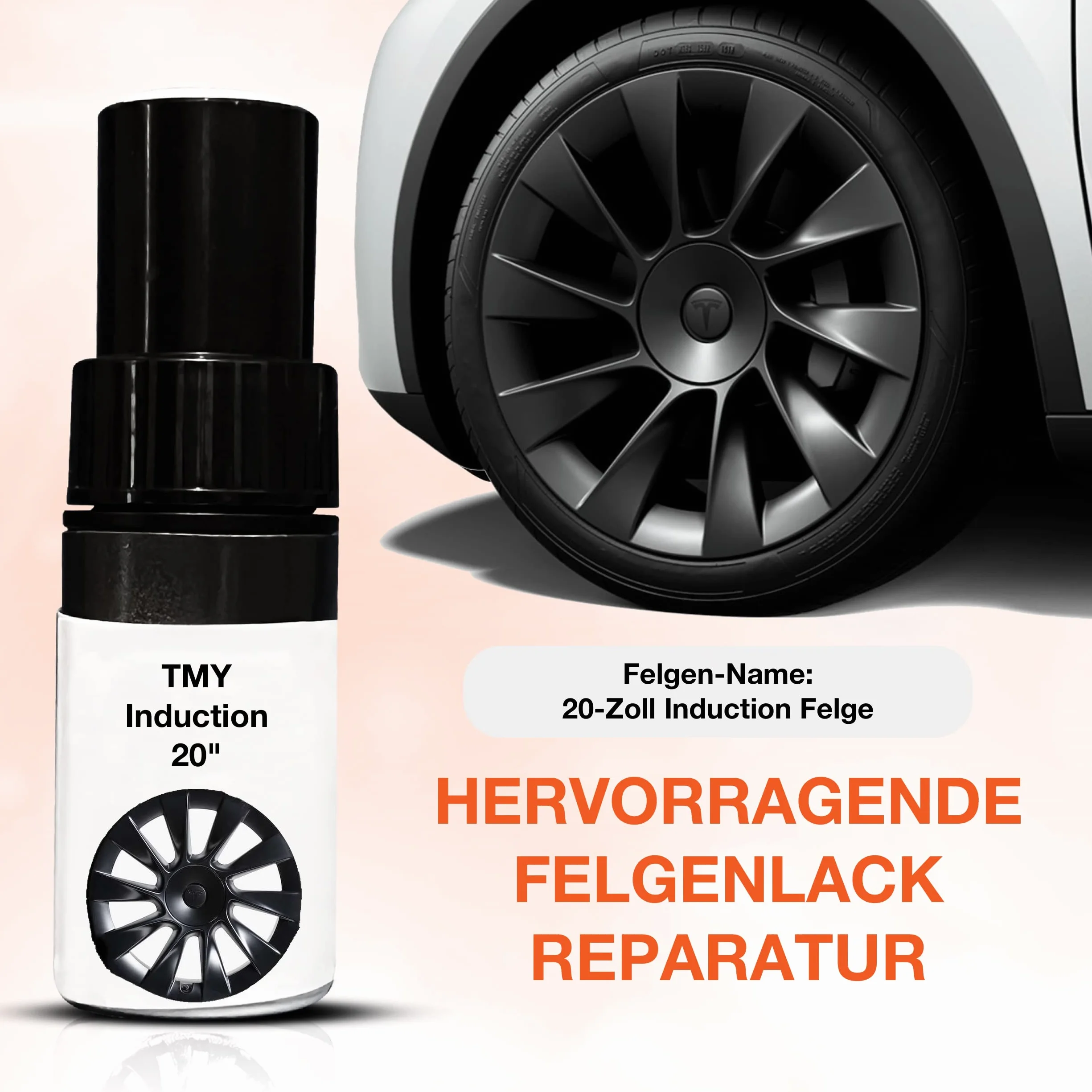 Pędzel do lakieru do felg Tesla Model Y 20 cali Induction