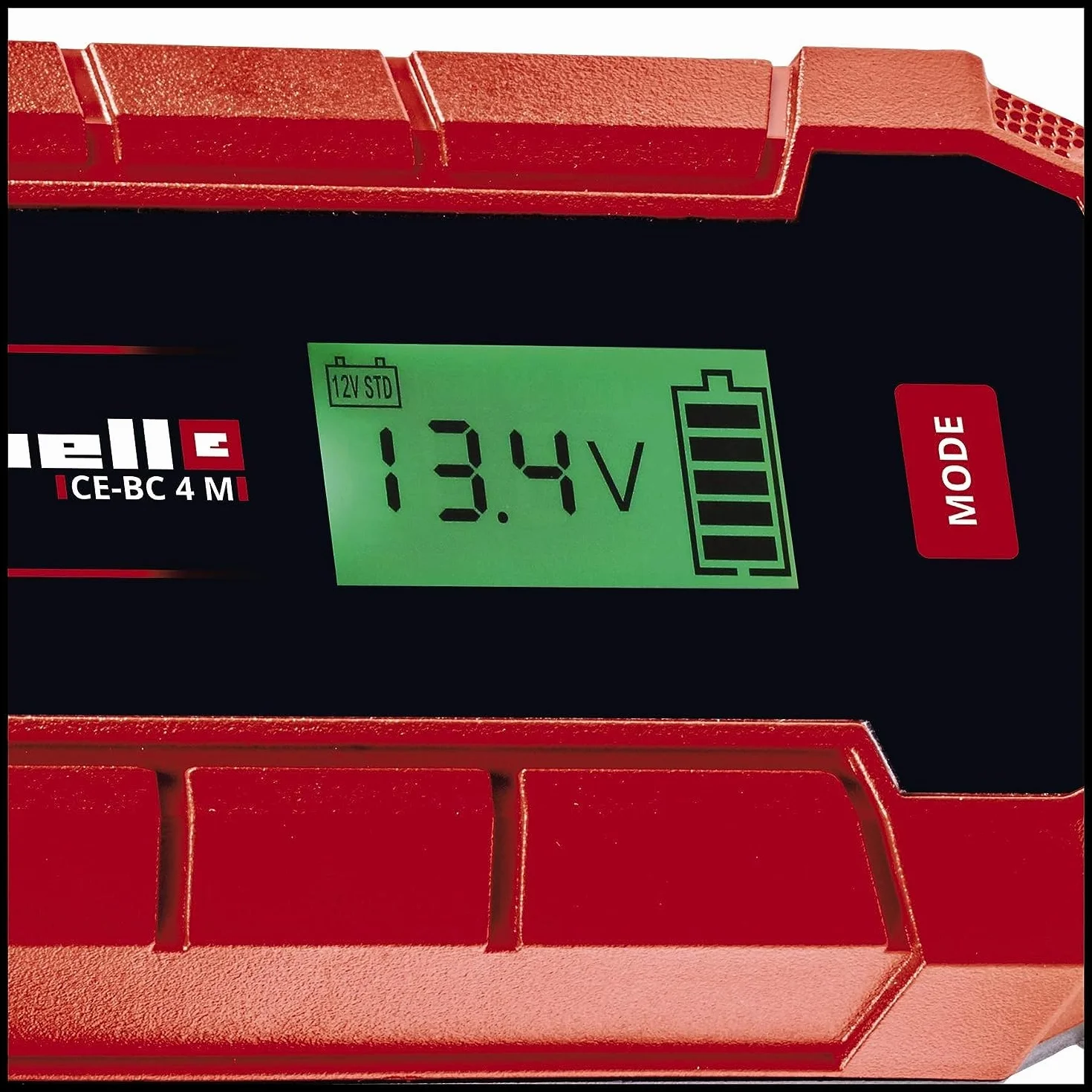Einhell CE-BC 4 M inteligentna ładowarka do akumulatora, sterowana mikroprocesorem, wielostopniowa ładowarka z ładowaniem podtrzymującym do zimowych akumulatorów o pojemności do 100 Ah, maksymalny prąd ładowania 4 A)