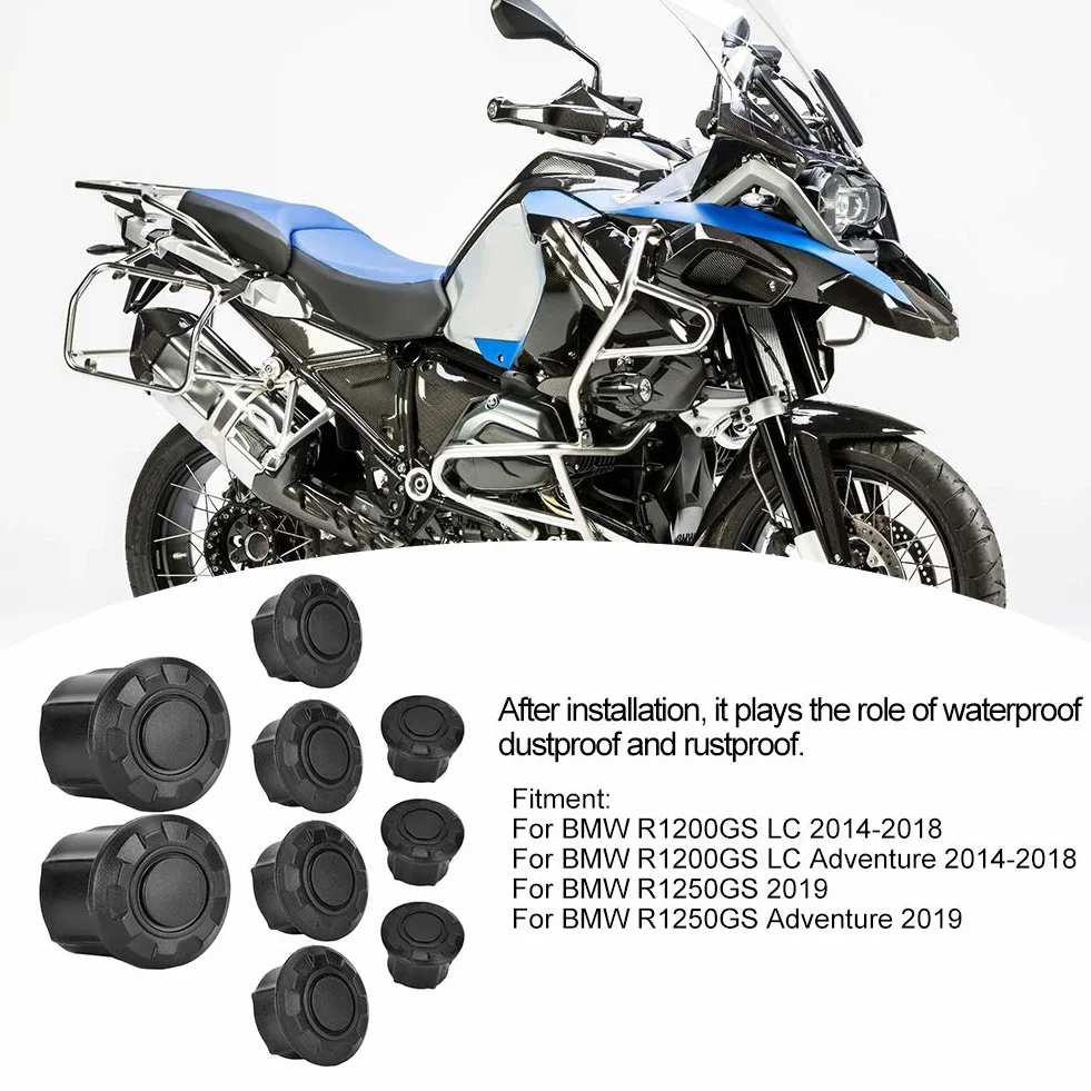 R1250gs, dla BMW Gs 1200 Akcesoria Rama Motocykla Pokrywa Otworu Czapki Zestaw Wtyczek Wystrój dla BMW R1200GS LC Adventure 14-18 2020 1250 Gs