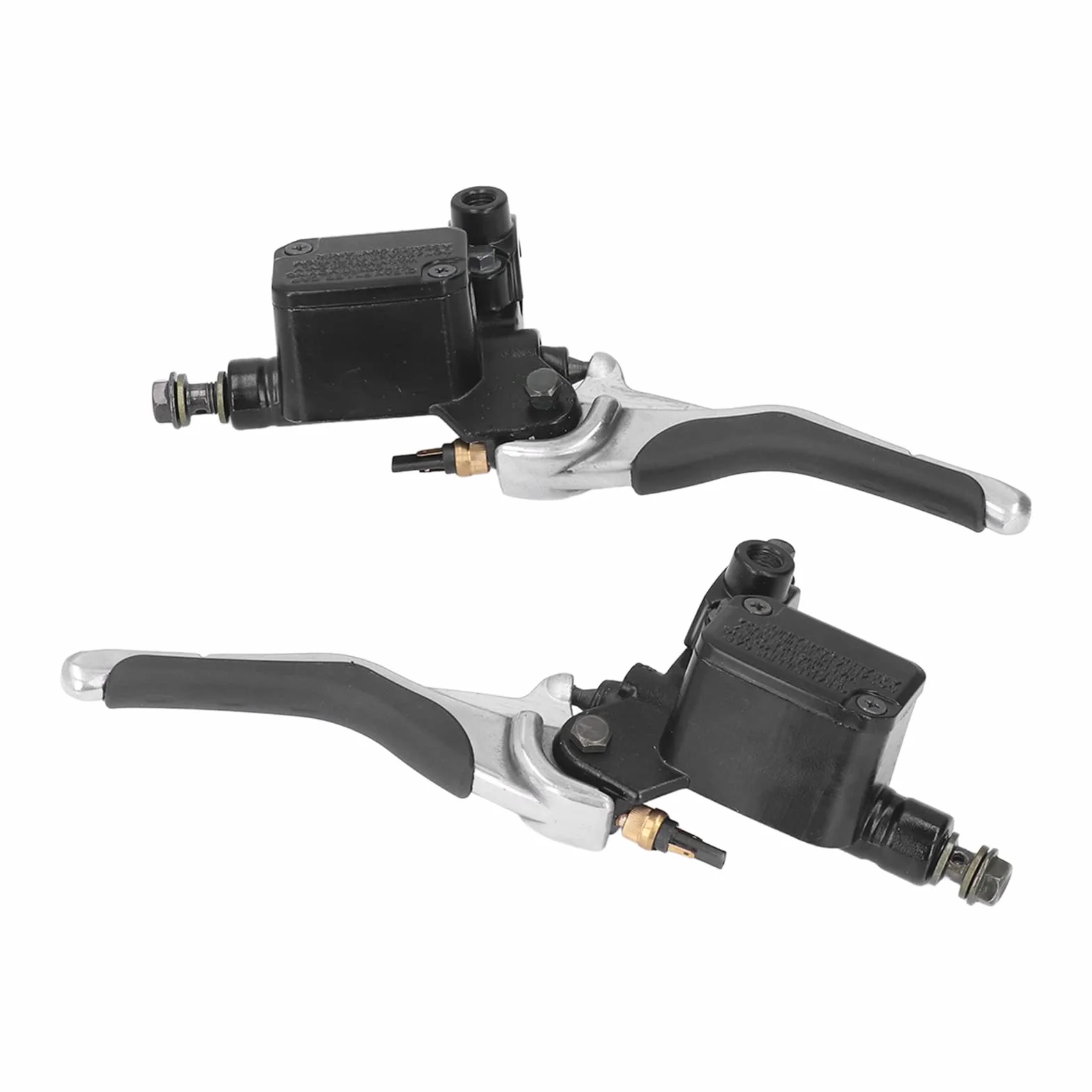 Dźwignia Klamki Hamulca, Para Motocykl Lewa Prawa Dźwignia Klamki Hamulca z Puszką Olejową Zamiennik CNC ze Stopu Aluminium dla YQ50 Aerox 1997-2013