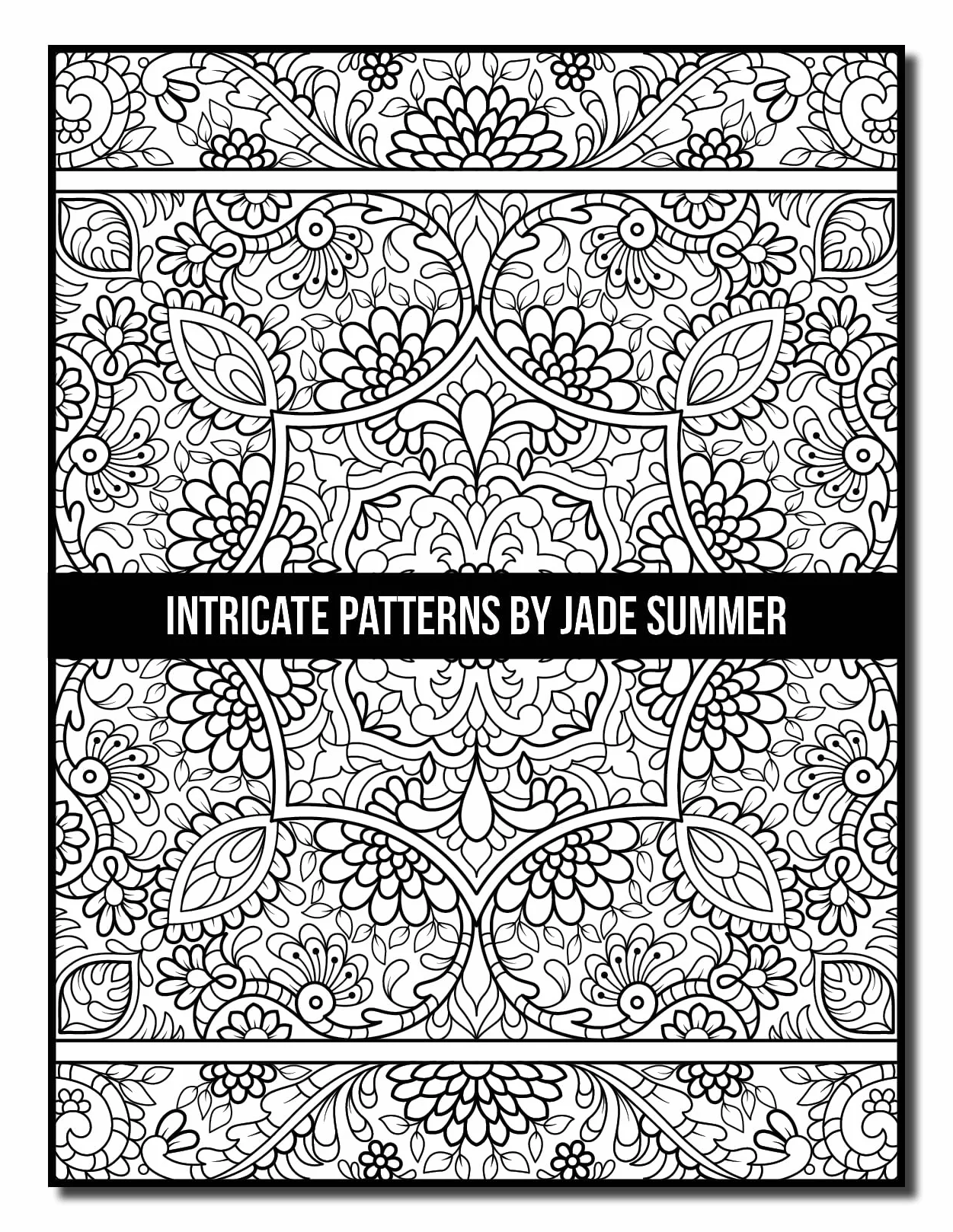 Intricate Patterns: An Adult Coloring Book with 50 Detailed Pattern Designs for Relaxation and Stress Relief