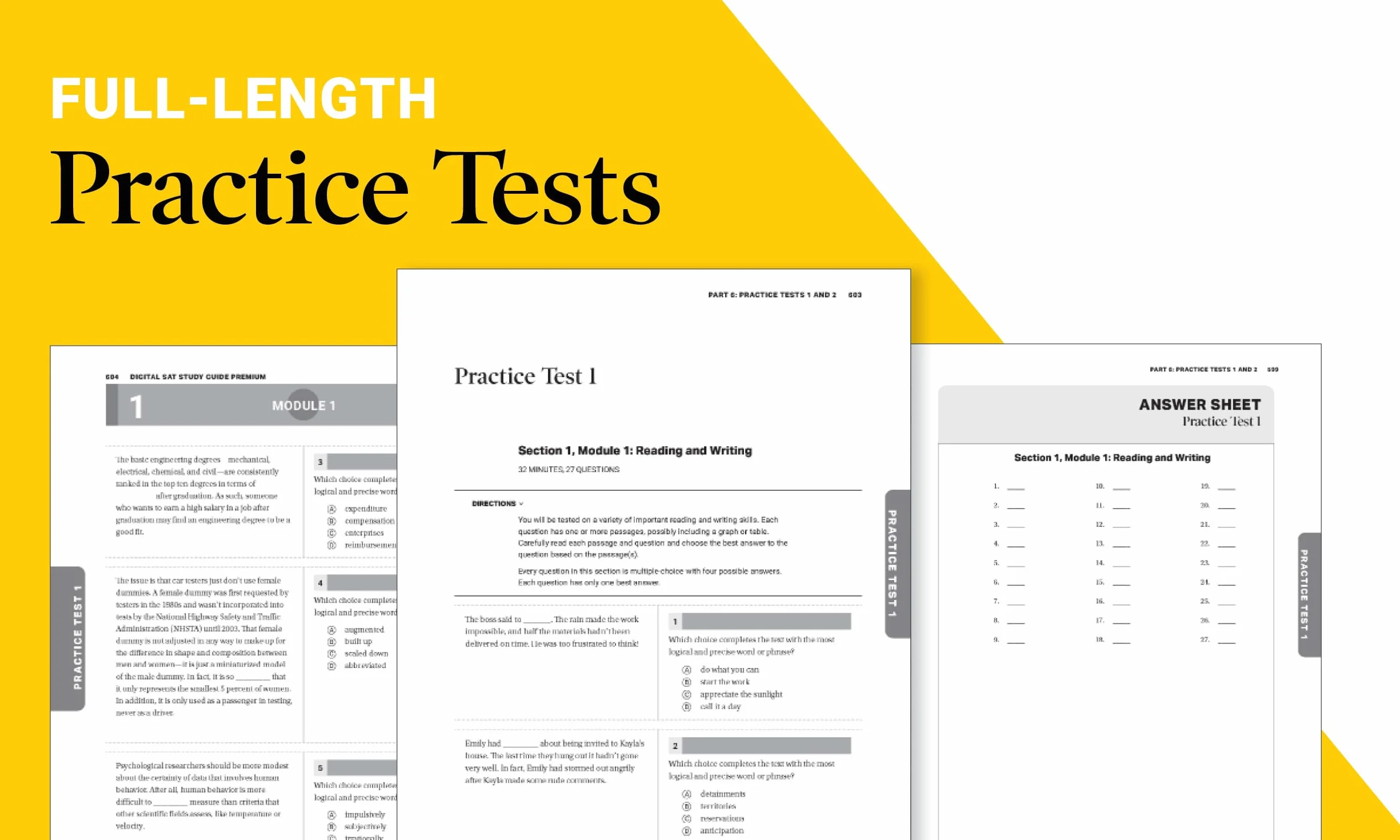 Digital SAT Study Guide Premium, 2026: 3 Practice Tests + Comprehensive Review + Online Practice