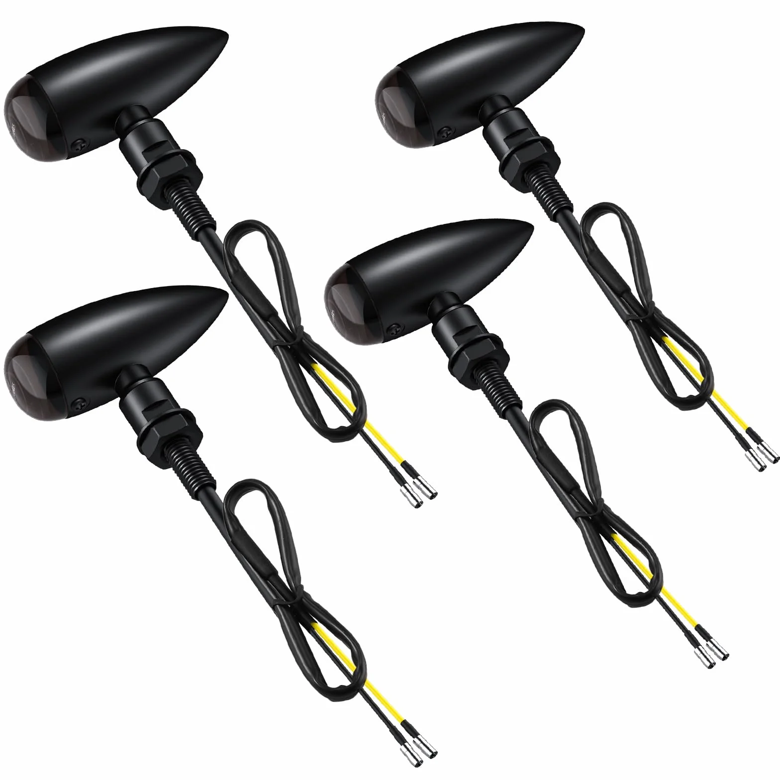 Justech 4x Światło kierunkowskazu LED do motocykla uniwersalne światło żarowe światło sygnałowe (12 diod LED na światło) światła do jazdy światła znakowania światło kierunkowskazu IP65 do motocykla