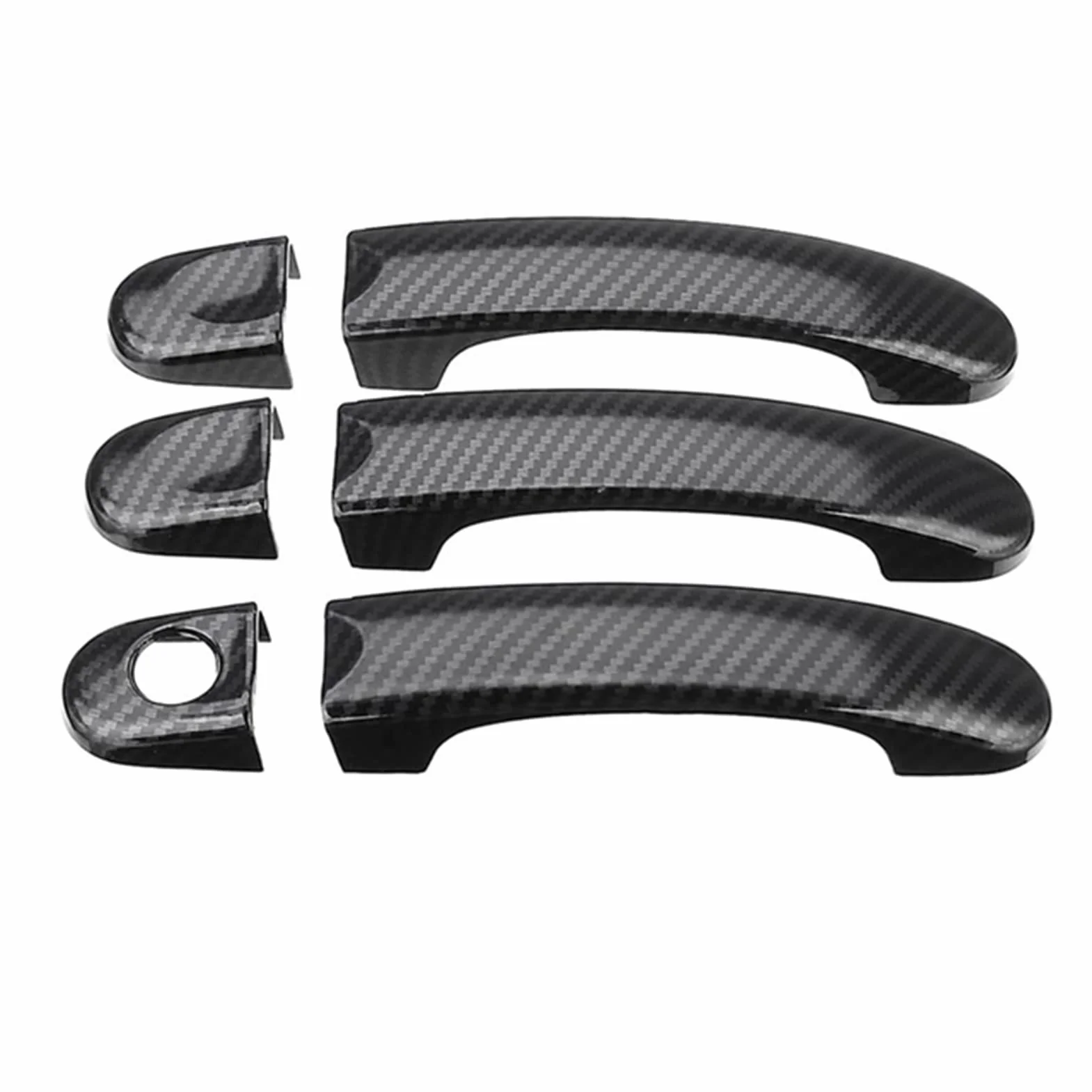 Viviance Zestaw 6 uchwytów Abs Carbon, 3 szt., kompatybilny z VW Transporter T5 T6 Caddy, kompatybilny z Vans