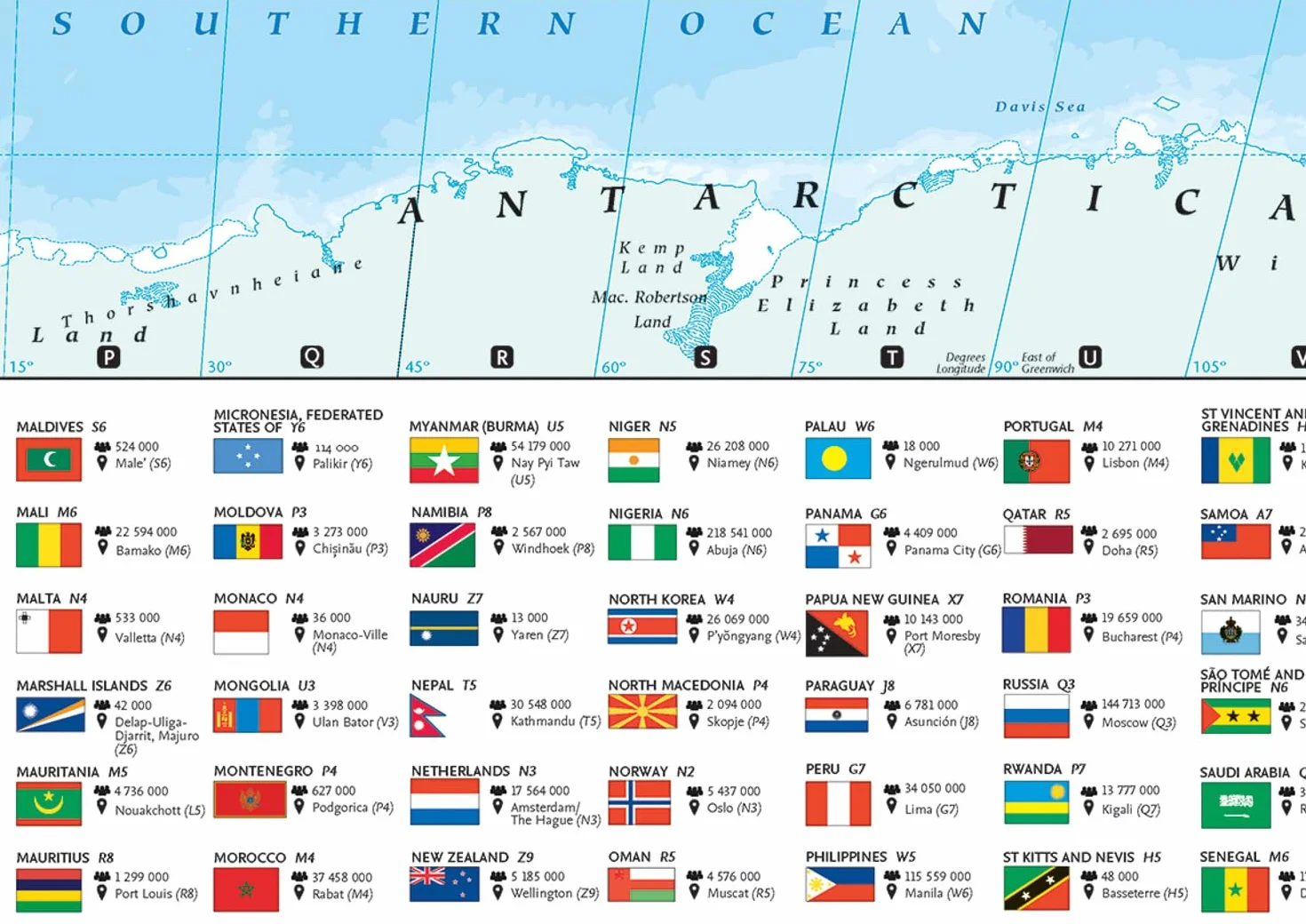 Collins Large World Wall Laminated Map (70 x 91.5 cm): Laminated map with flags, perfect for classroom, office and home
