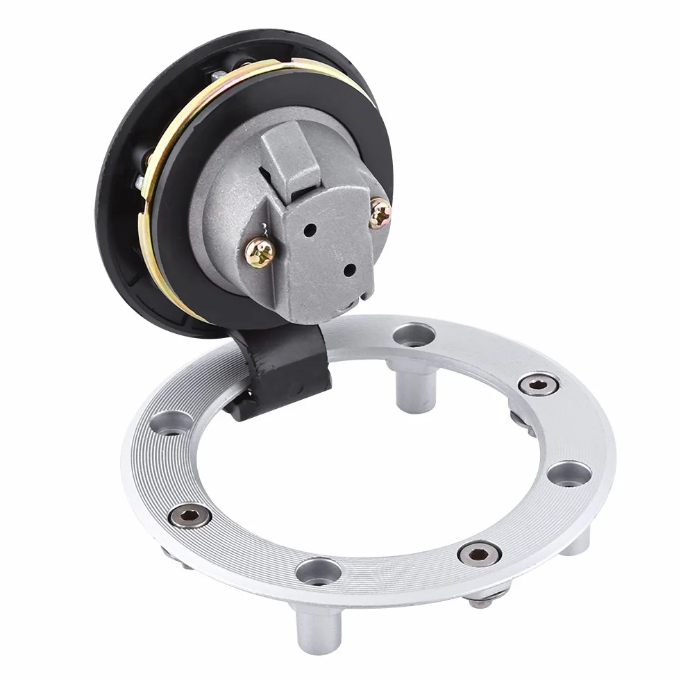 Pokrywa zbiornika gazu, aluminiowa pokrywa zbiornika paliwa gazowego z 2 kluczami kompatybilna z GSX-R600, GSX-R750, GSX-R1000, GSXR1300, TL1000R, Katana, SV650 / SV650S
