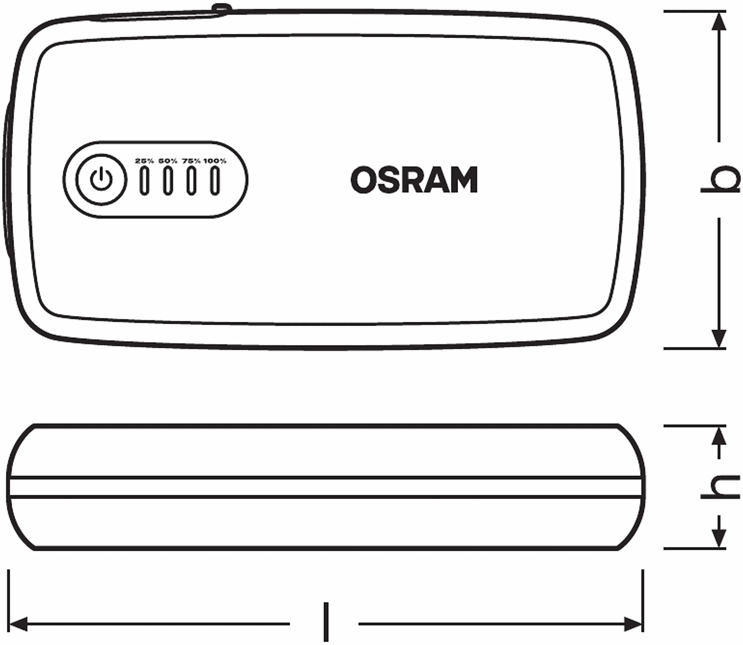 OSRAM BATTERYstart 300 rozrusznik samochodowy 13000 mAh