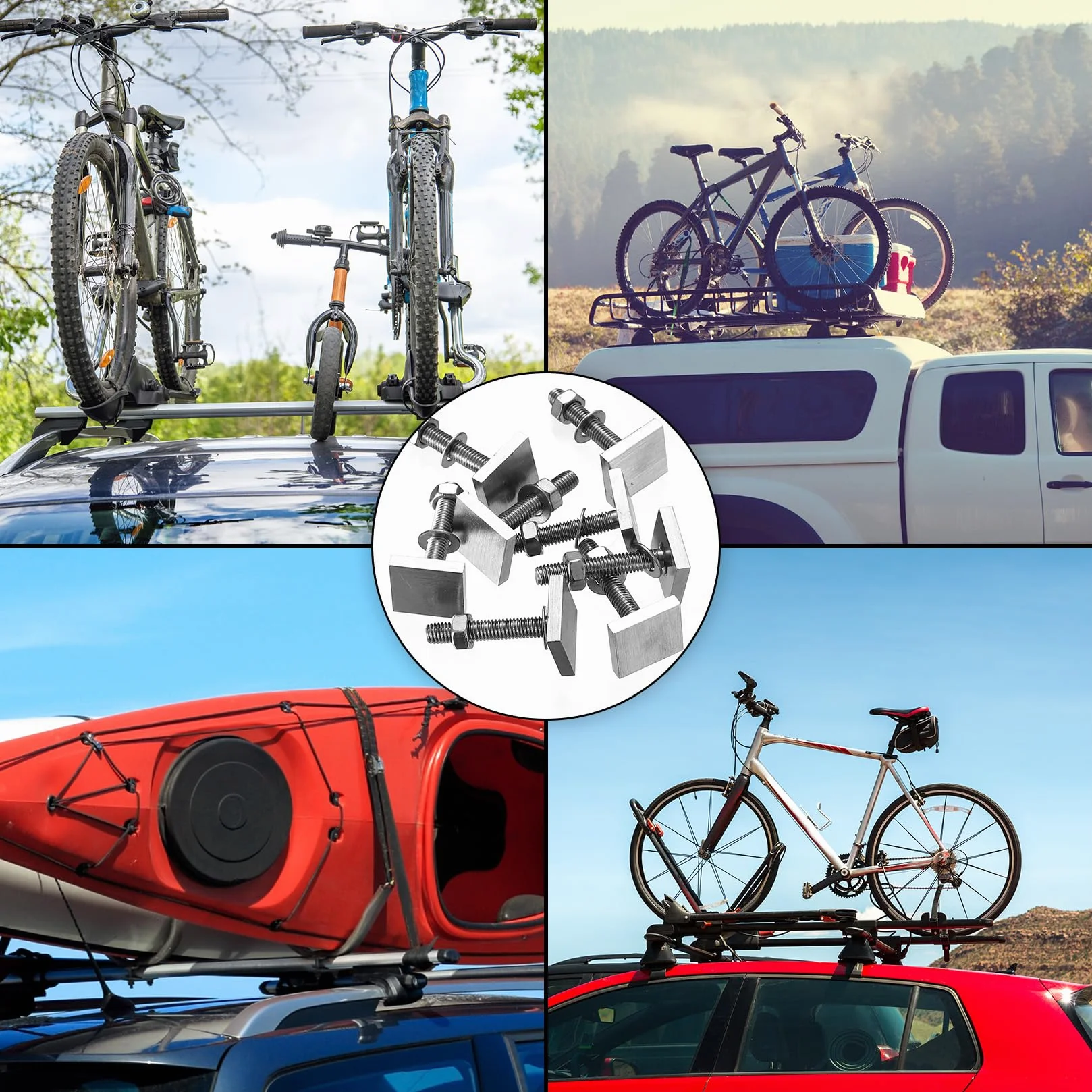 Zestaw adapterów z rowkiem T M8-30 mm stal nierdzewna Thule