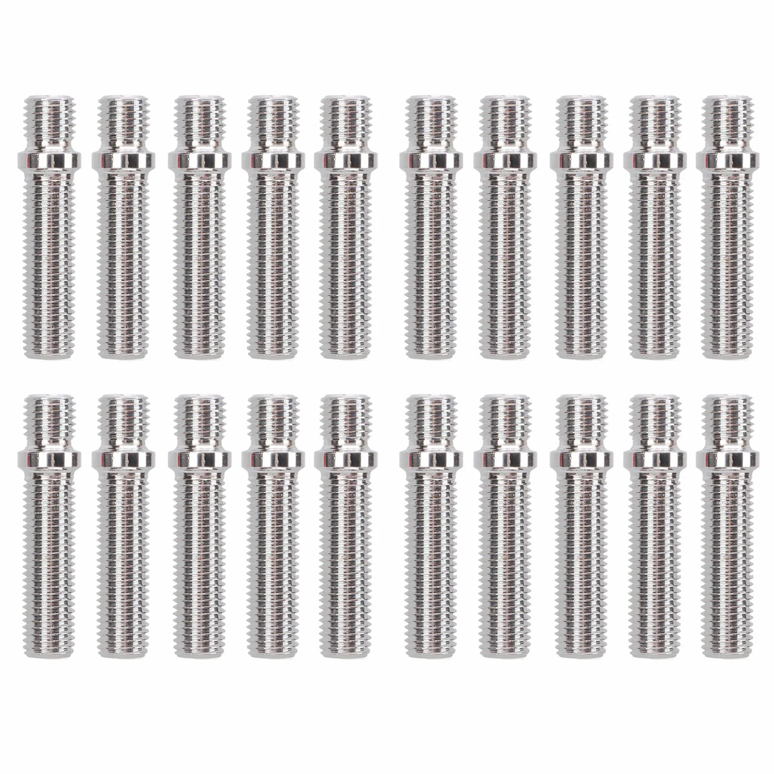 Konwersja Szpilek Koła, Fydun 20 Sztuk 58mm Rozszerzony Kołek Koła Długość Trzonu 41 Mm Adapter Szpilek śrub do Konwersji Koła Dla Samochodów(M12x1.25 to M12x1.5)