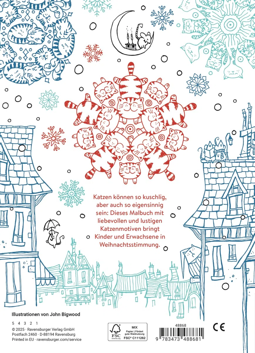 A Million Christmas Cats: Mein Katzen-Malbuch zu Weihnachten