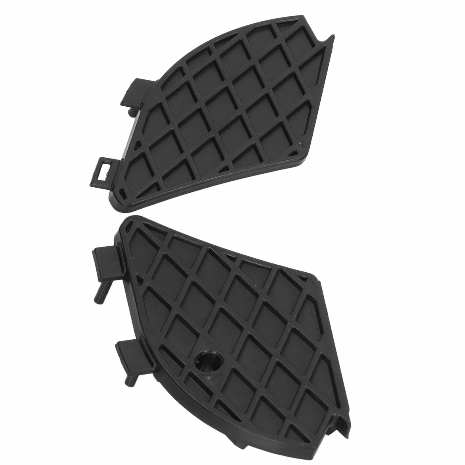 Dolny Grill Przedniego Zderzaka, 1 para Wysokiej Twardości ABS Przednie światło Przeciwmgielne Osłona Grilla 2108850153 Zamiennik dla Klasy E W210