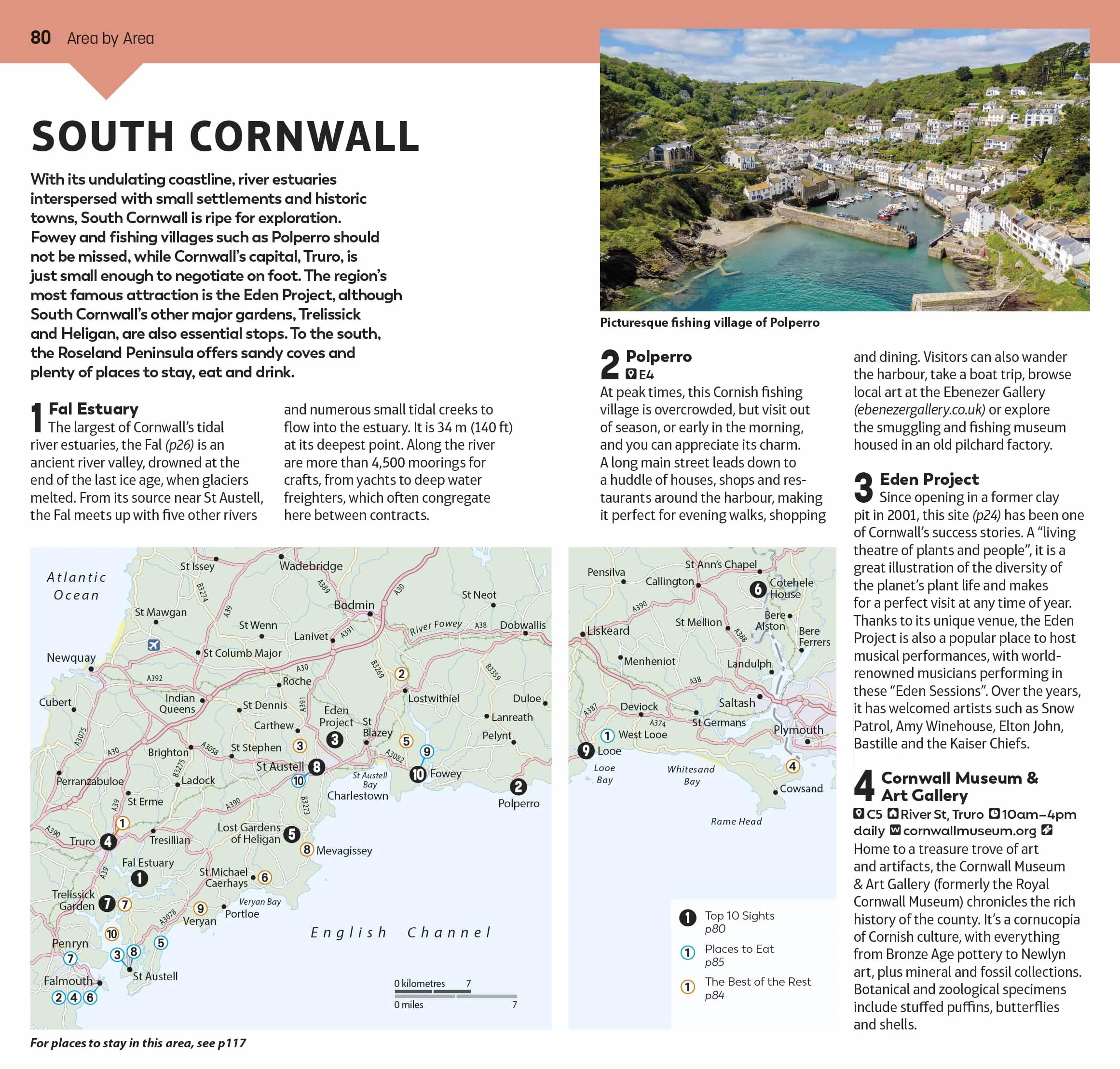 DK Top 10 Cornwall and Devon: Top 10 lists for your perfect trip, plus an all-weather folded map