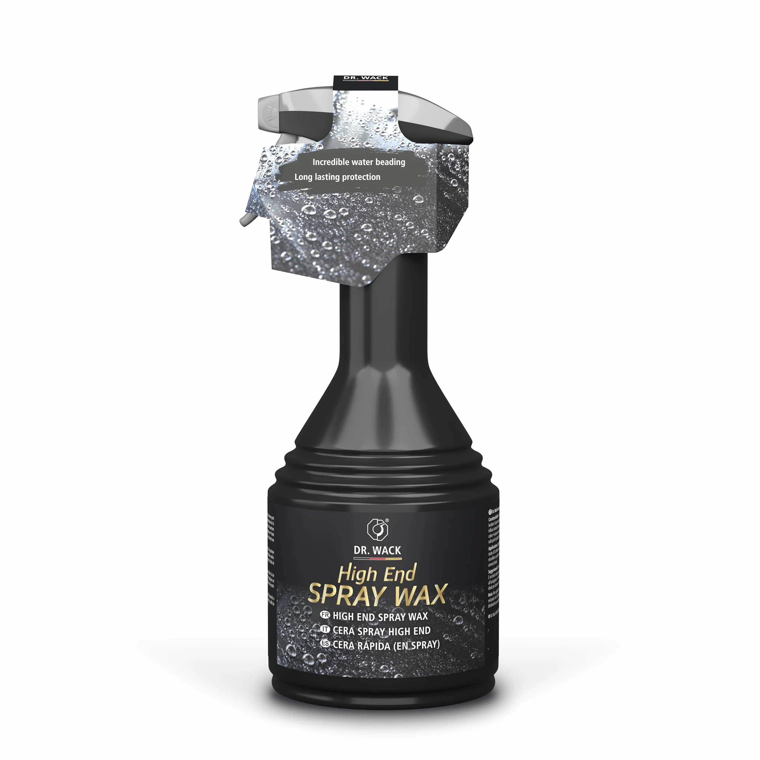 DR. WACK HIGH END Spray Wax 500 ml - wosk samochodowy z efektem perłowym - Wosk w sprayu zapewnia długotrwałą ochronę i połysk lakieru - Lakier samochodowy - do wszystkich rodzajów lakierów - wysokiej