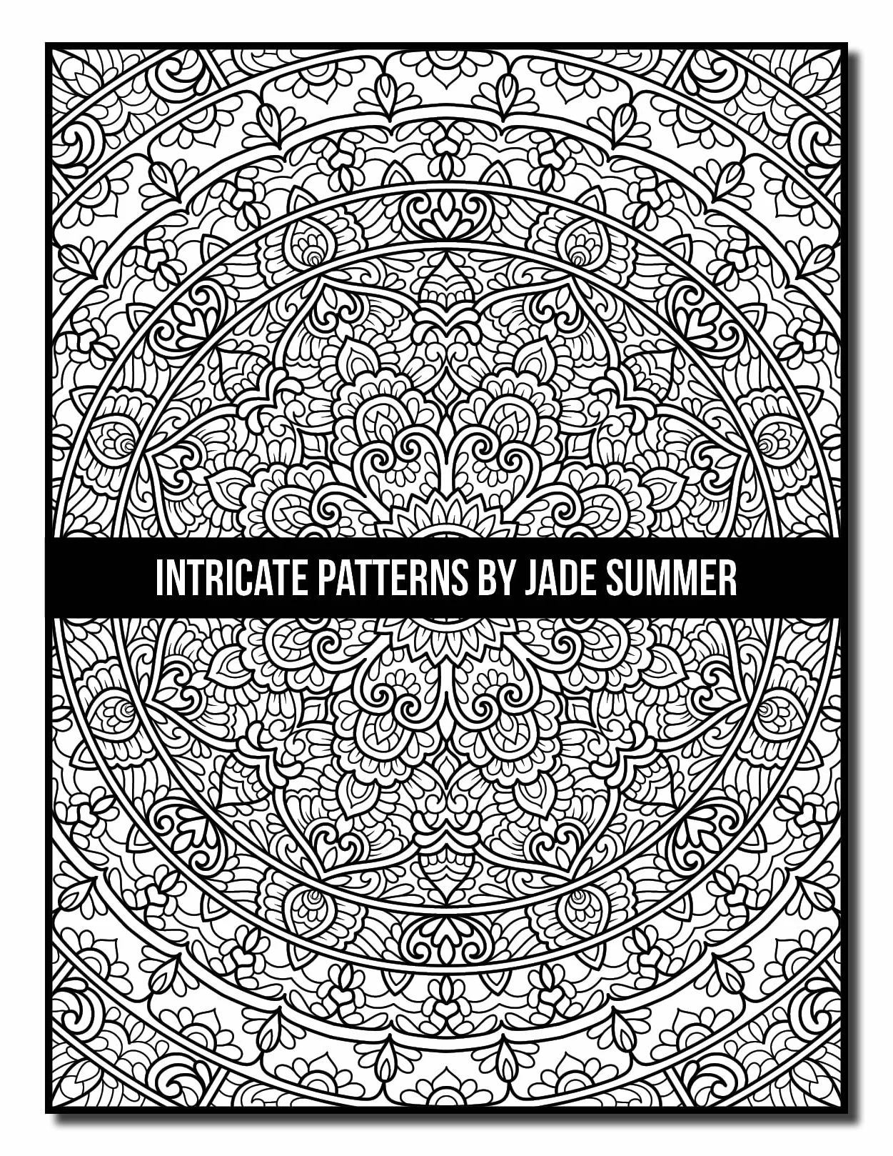 Intricate Patterns: An Adult Coloring Book with 50 Detailed Pattern Designs for Relaxation and Stress Relief