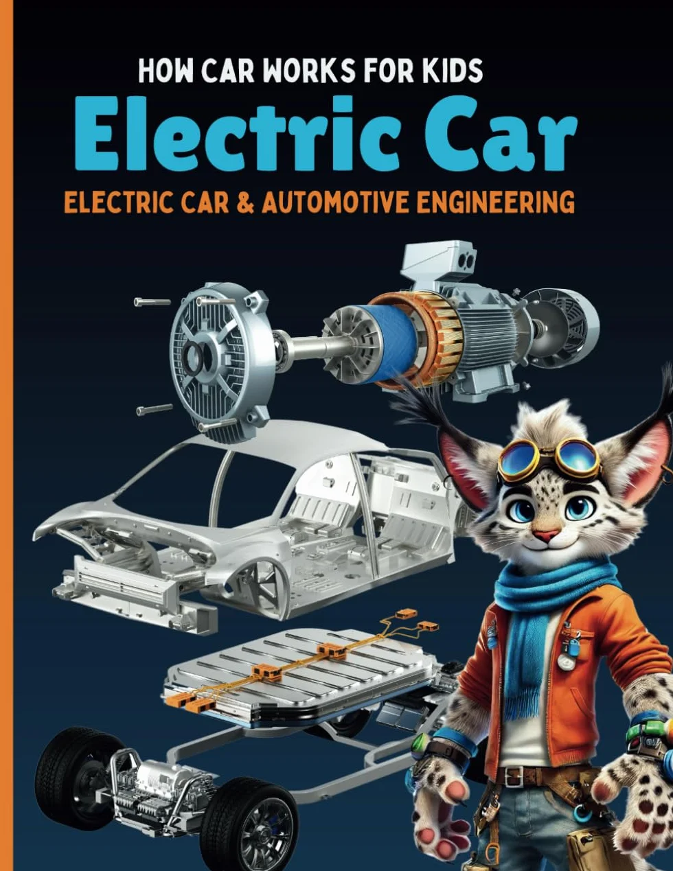How Car Works for kids: Electric Car and Automotive Engineering Book for Kids that explain how car engines and electric motors work