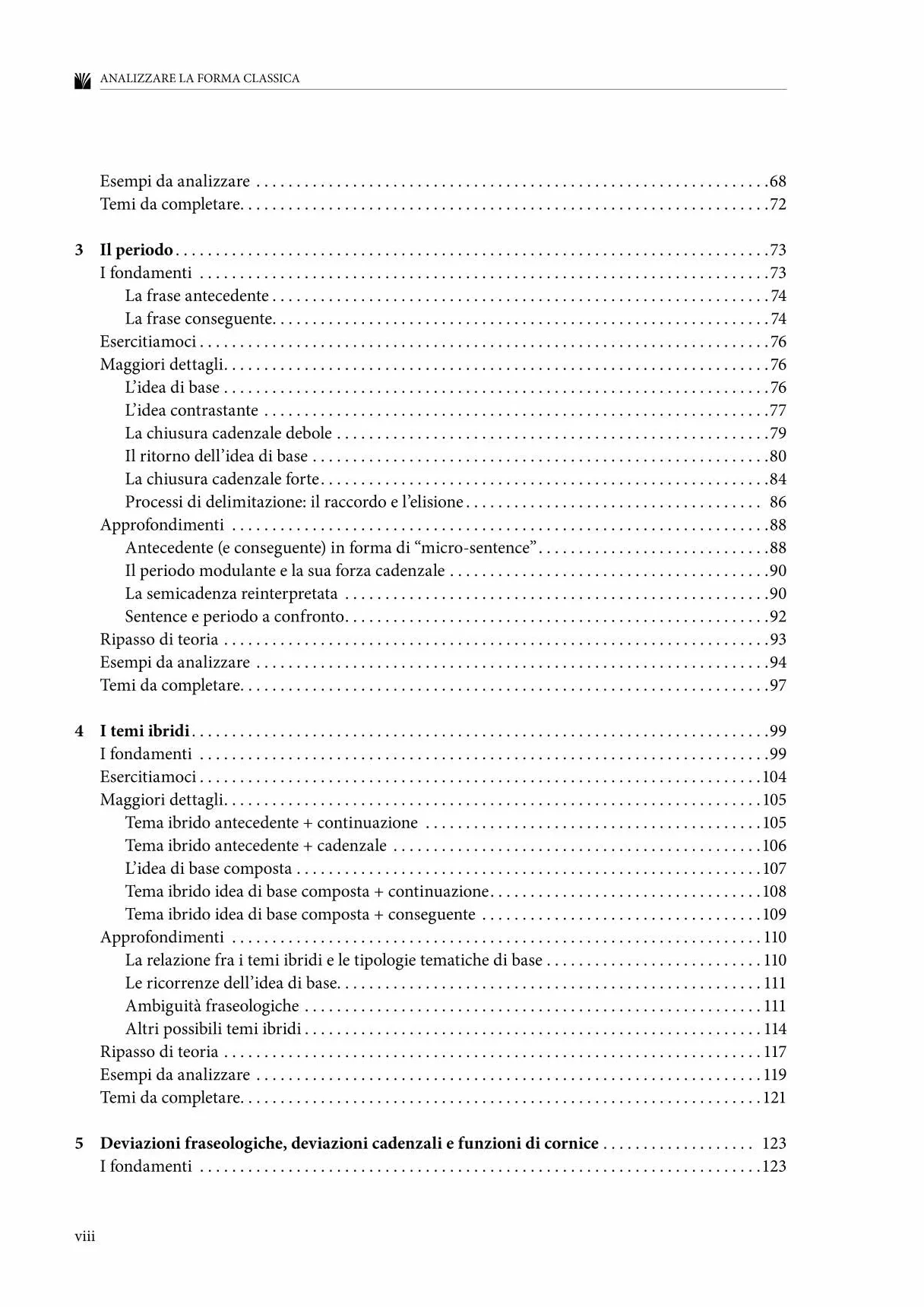 Analizzare la forma classica. Un manuale per gli studenti