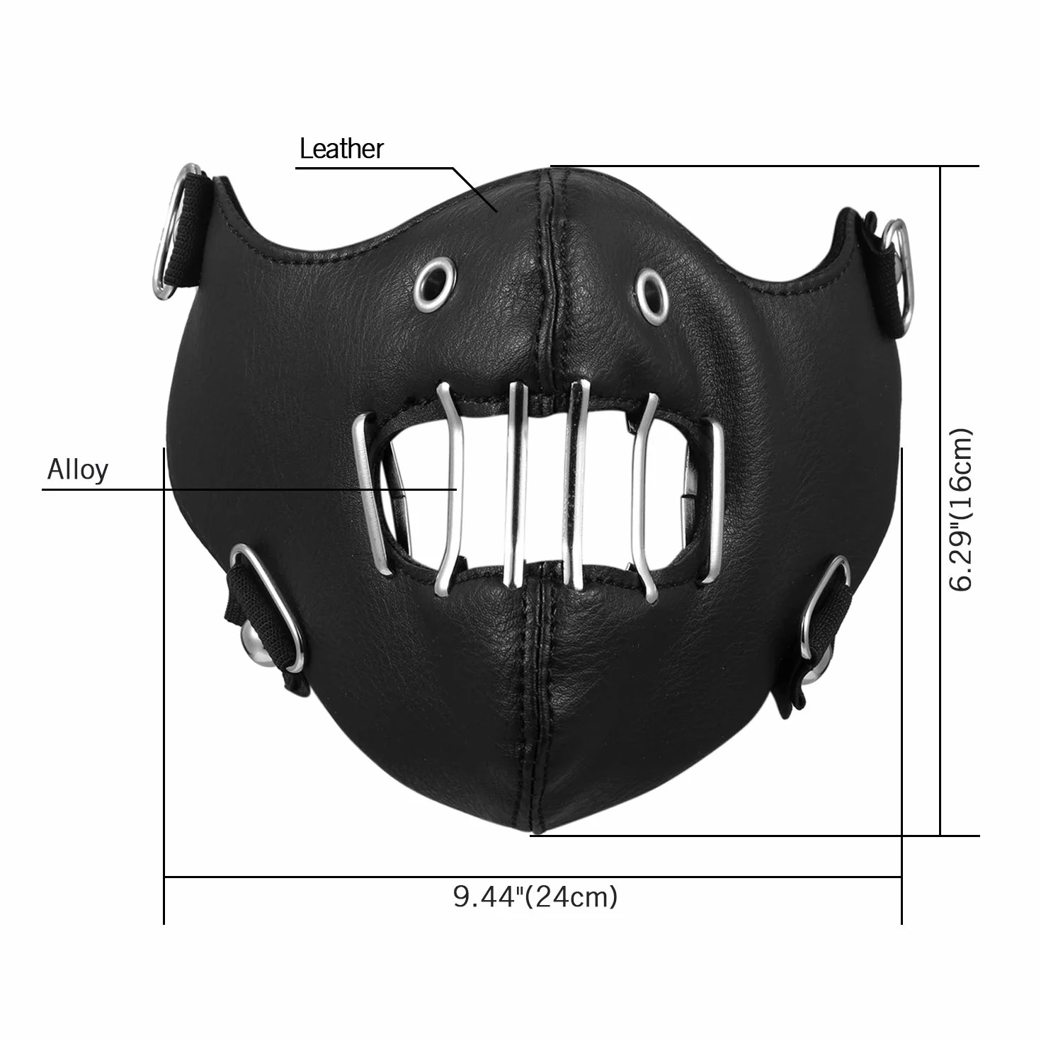 Flongo kominiarka motocyklowa skórzana na twarz sport paintball