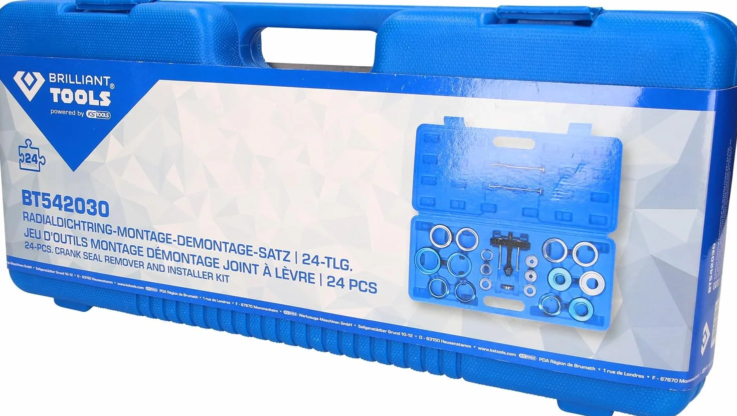 BRILLIANT TOOLS BT542030 Zestaw do montażu i demontażu promieniowych pierścieni uszczelniających 24-szt