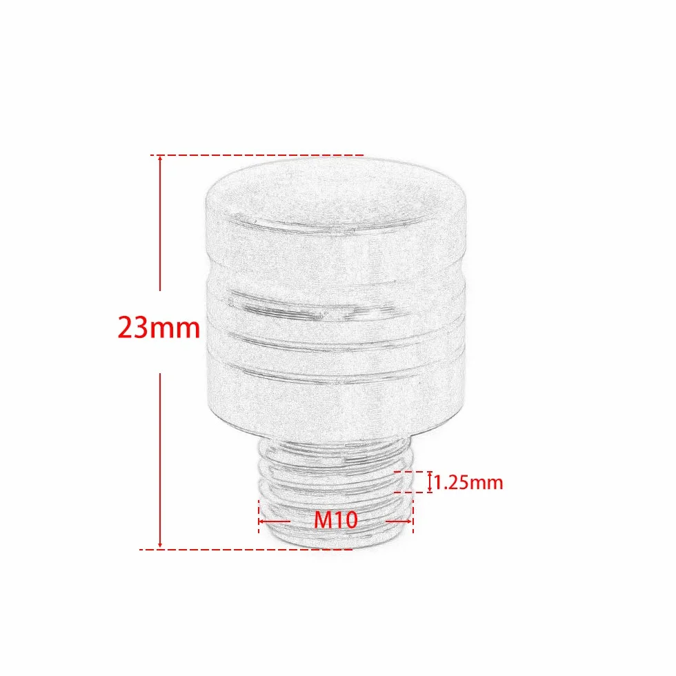 Para M10X1.25 czarne aluminium CNC śruby z otworem do lusterka do Yamaha MT07 FZ07 MT09 FZ09 MT10 MT25 MT125 XSR700 XSR900 NMAX 125 X-Max 300 400