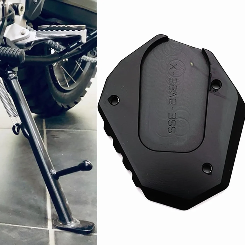 Pasuje do B&MW F800GS F900GS F850GS F750GS ADVENTURE Płyta Podpórka Motocykl CNC Stojak Boczny Przedłużacz Pad F850 GS Adventure F 750 850 GSA F 900 GS ADV (złoty)
