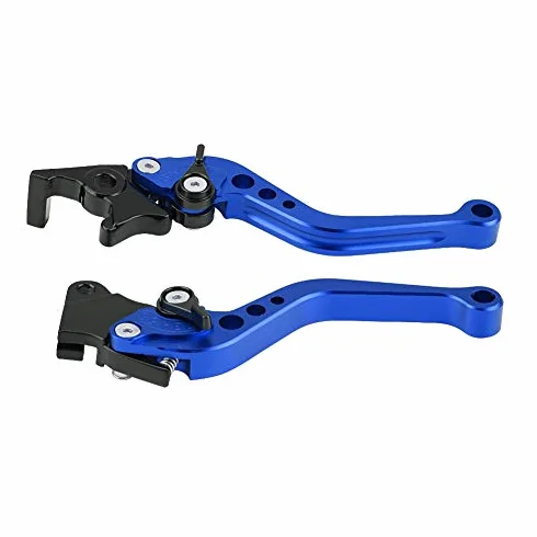 Motorcycle 2szt 22mm 7/8"CNC aluminium motocykl sprzęgło hamulec bębnowy dźwignia dźwigni części zamienne odpowiednie do uniwersalnego motocykla (niebieski)