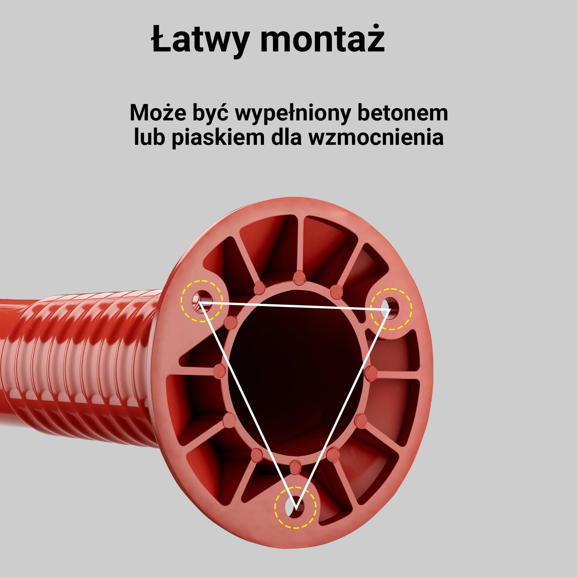Wiltec Słupki parkingowe zestaw 2 szt. biało-czerwone o wysokości 75 cm, elastyczne słupki drogowe z PU i 3 paskami odblaskującymi