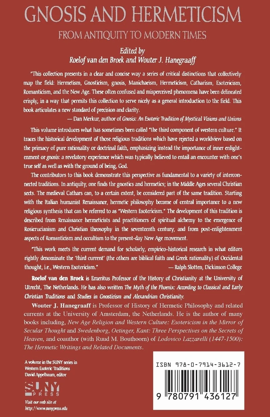 Gnosis and Hermeticism from Antiquity to Modern Times