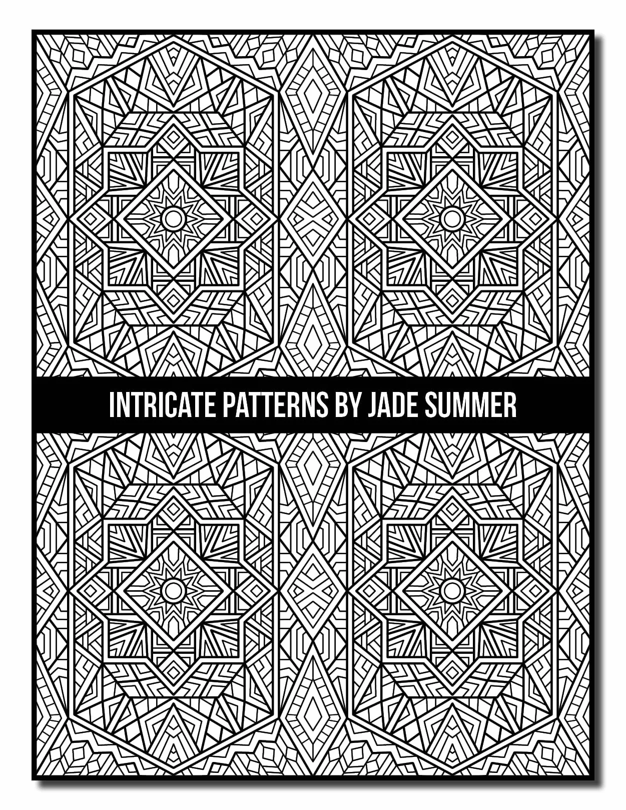 Intricate Patterns: An Adult Coloring Book with 50 Detailed Pattern Designs for Relaxation and Stress Relief